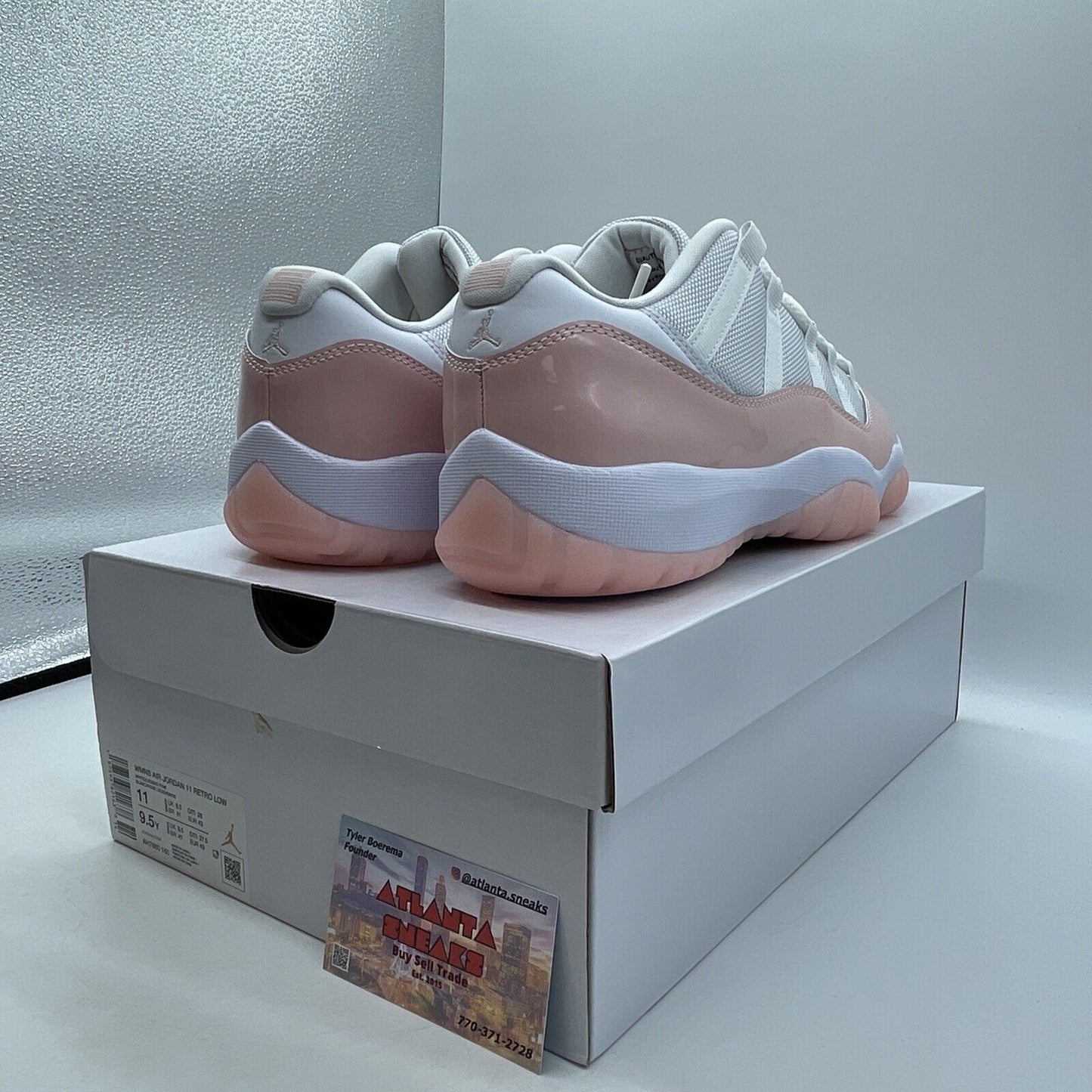 Size 11W - Air Jordan 11 Retro Low Legend Pink White Leather (AH7860-160)