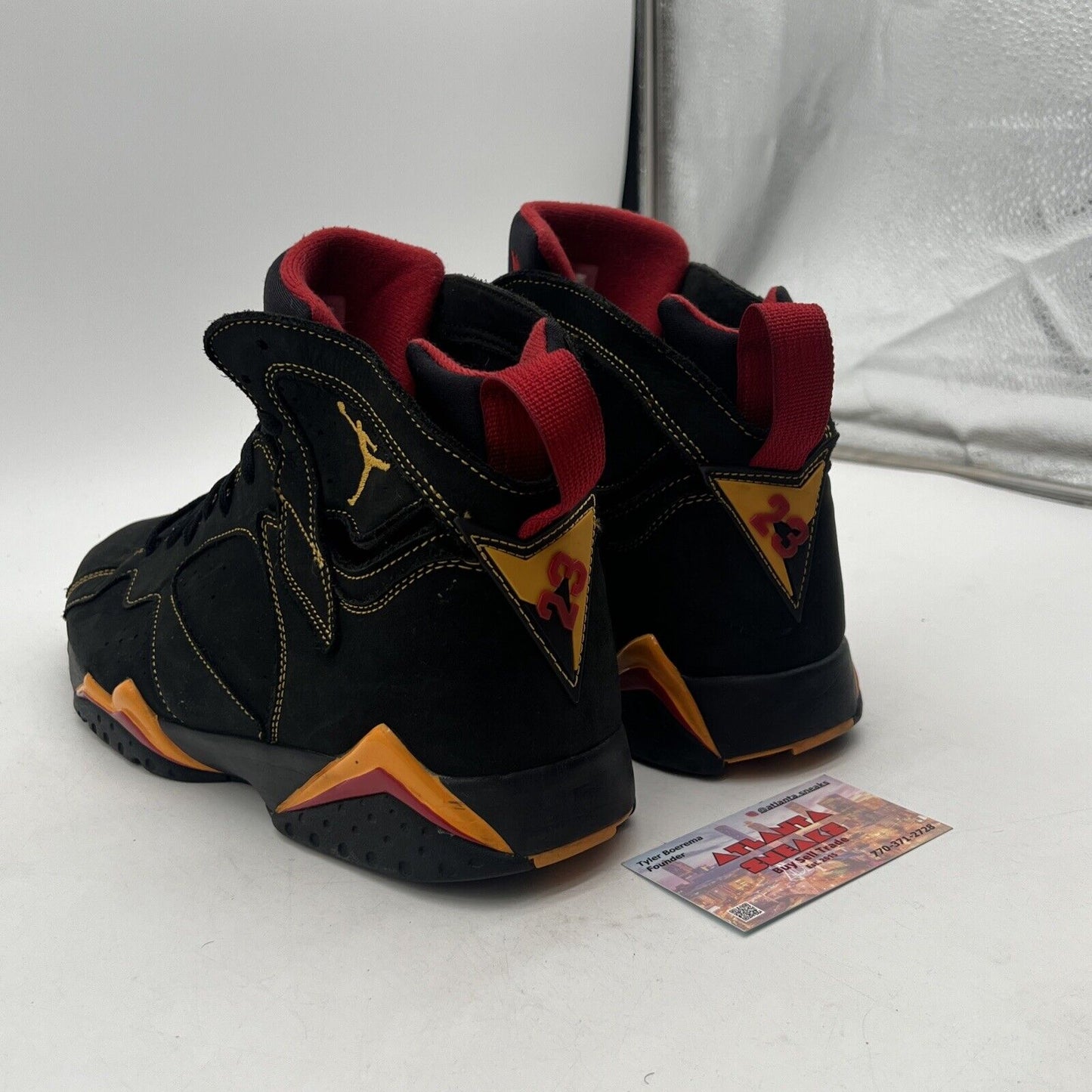 Size 12 - Jordan 7 Retro Citrus Black Yellow Red Suede (CU9307-081)