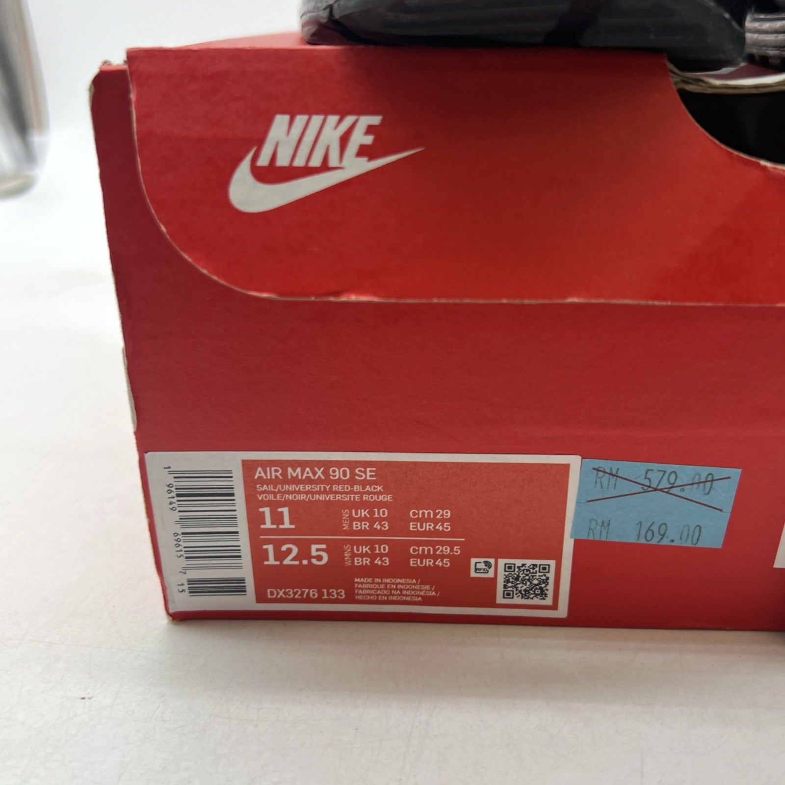 Size 11 - Nike Air Max 90 SE Sail University Red (DX3276-133)