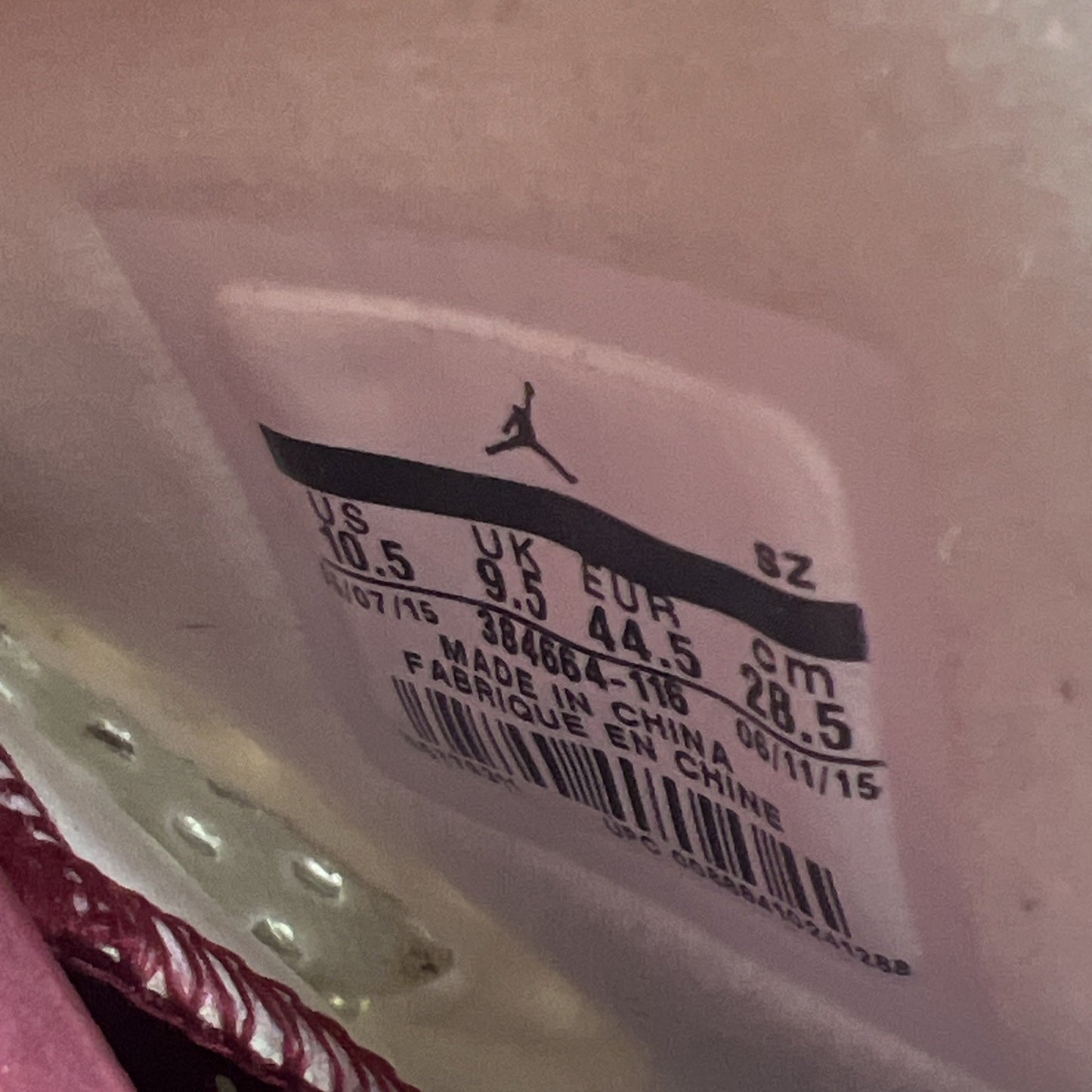 Size 10.5 - Air Jordan 6 Retro 2015 Maroon (384664-116)