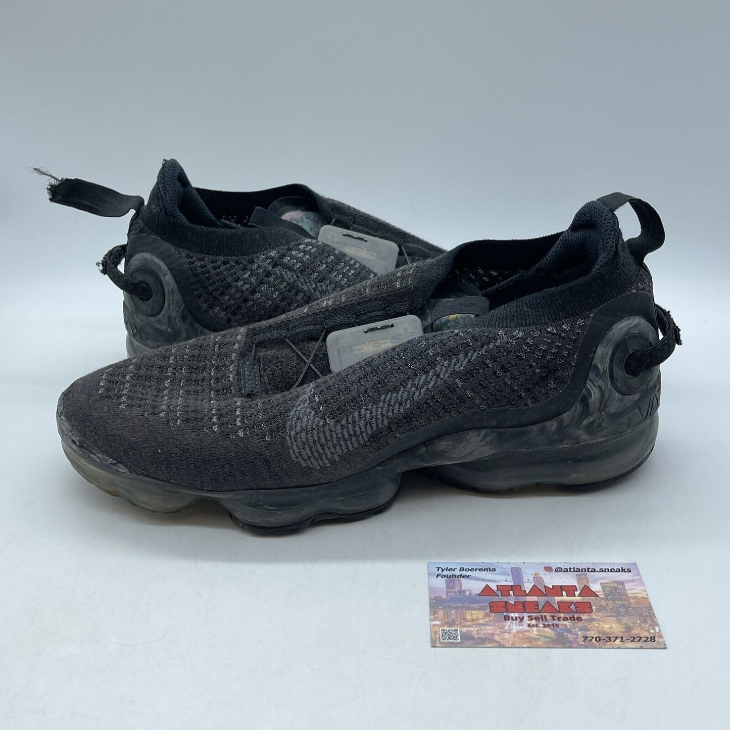 Size 10 - Nike Air VaporMax 2020 Flyknit Dark Grey Black Suede (CJ6740-002)