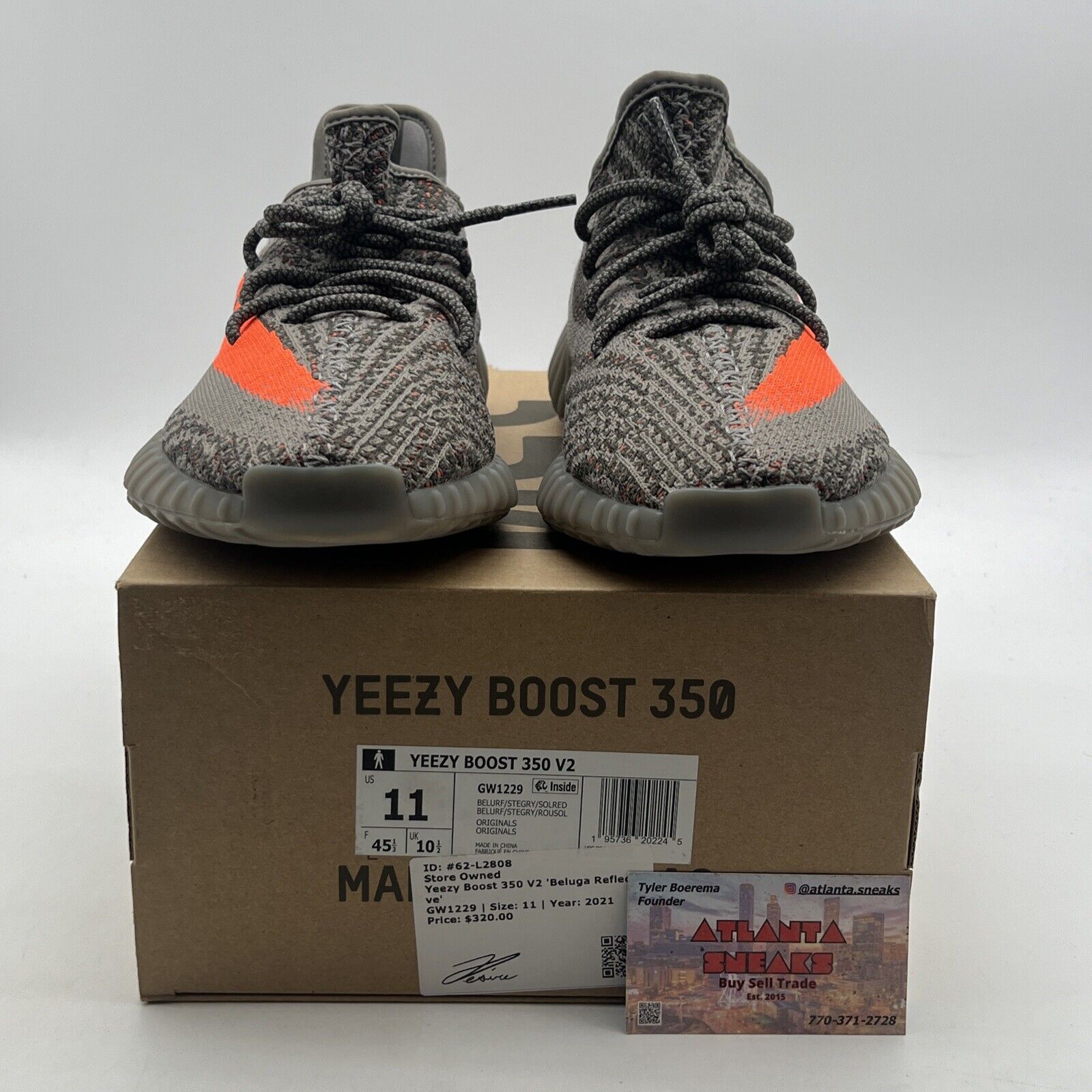 Size 11 - adidas Yeezy Boost 350 V2 Low Beluga Reflective (GW1229)