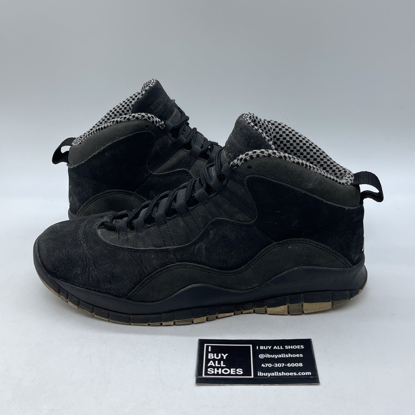 Size 9.5 - Air Jordan 10 Retro Stealth Black Grey Suede (310805-003)