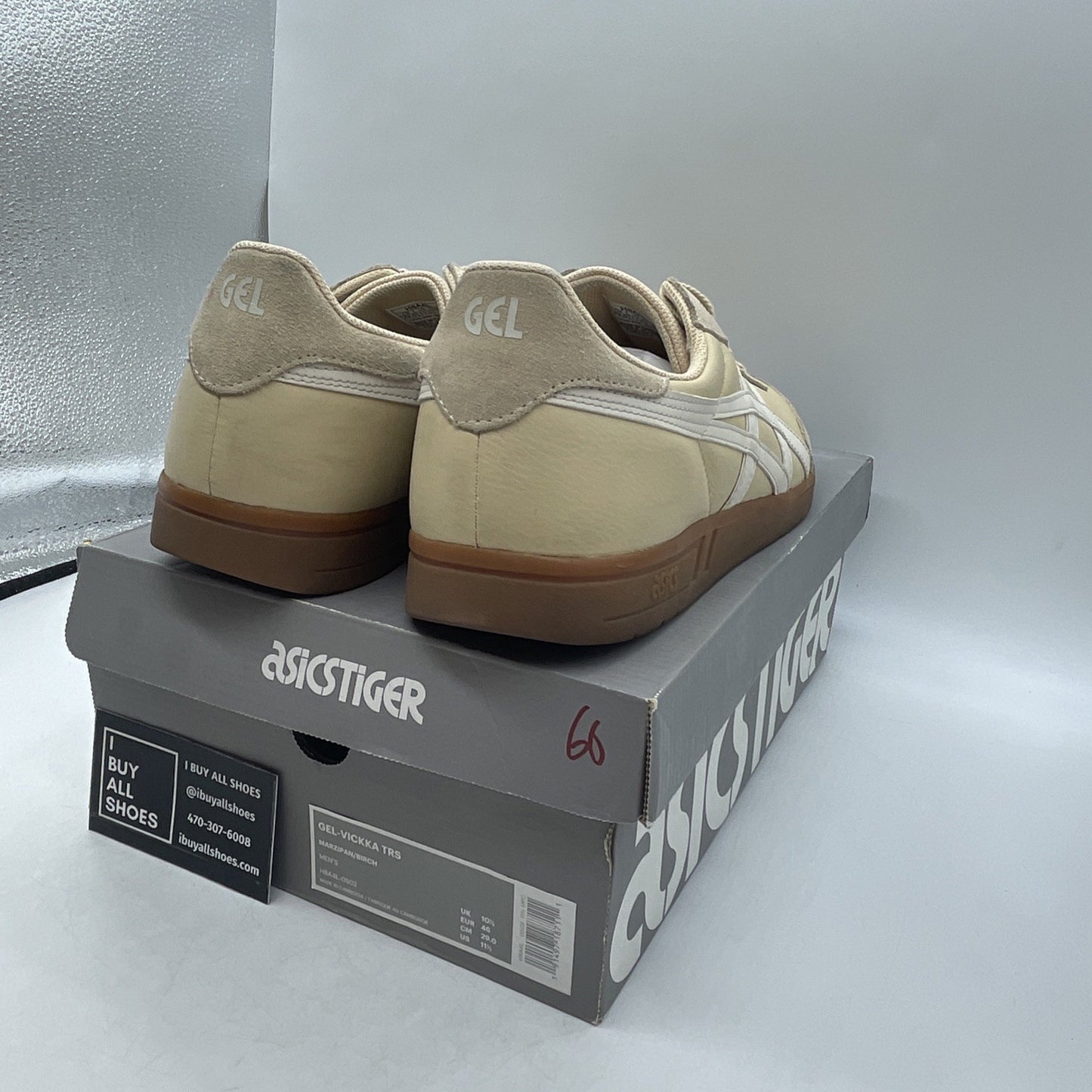 Size 11.5 - Asics Gel-Vickka Pro Skate Brown White (H8A4L)