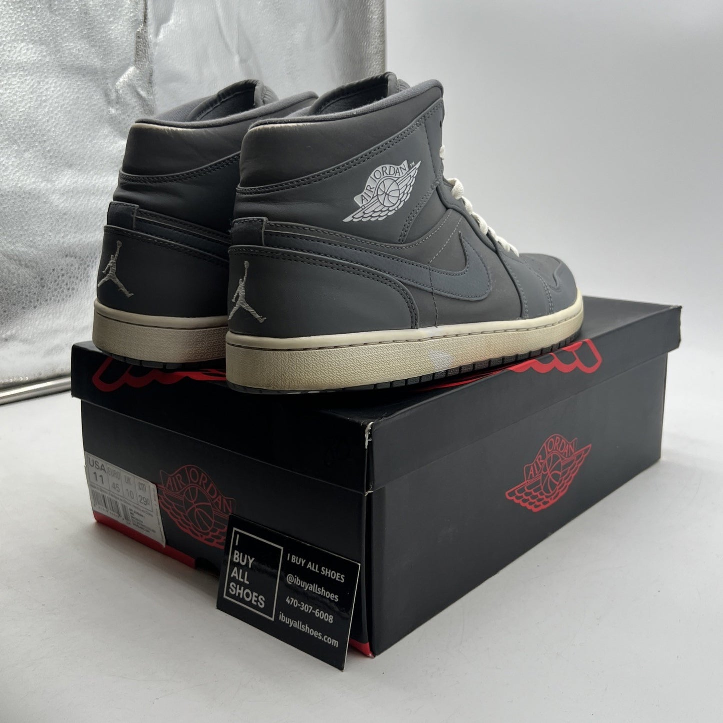 Size 11 - Air Jordan 1 Retro Mid Cool Grey (554724-014)