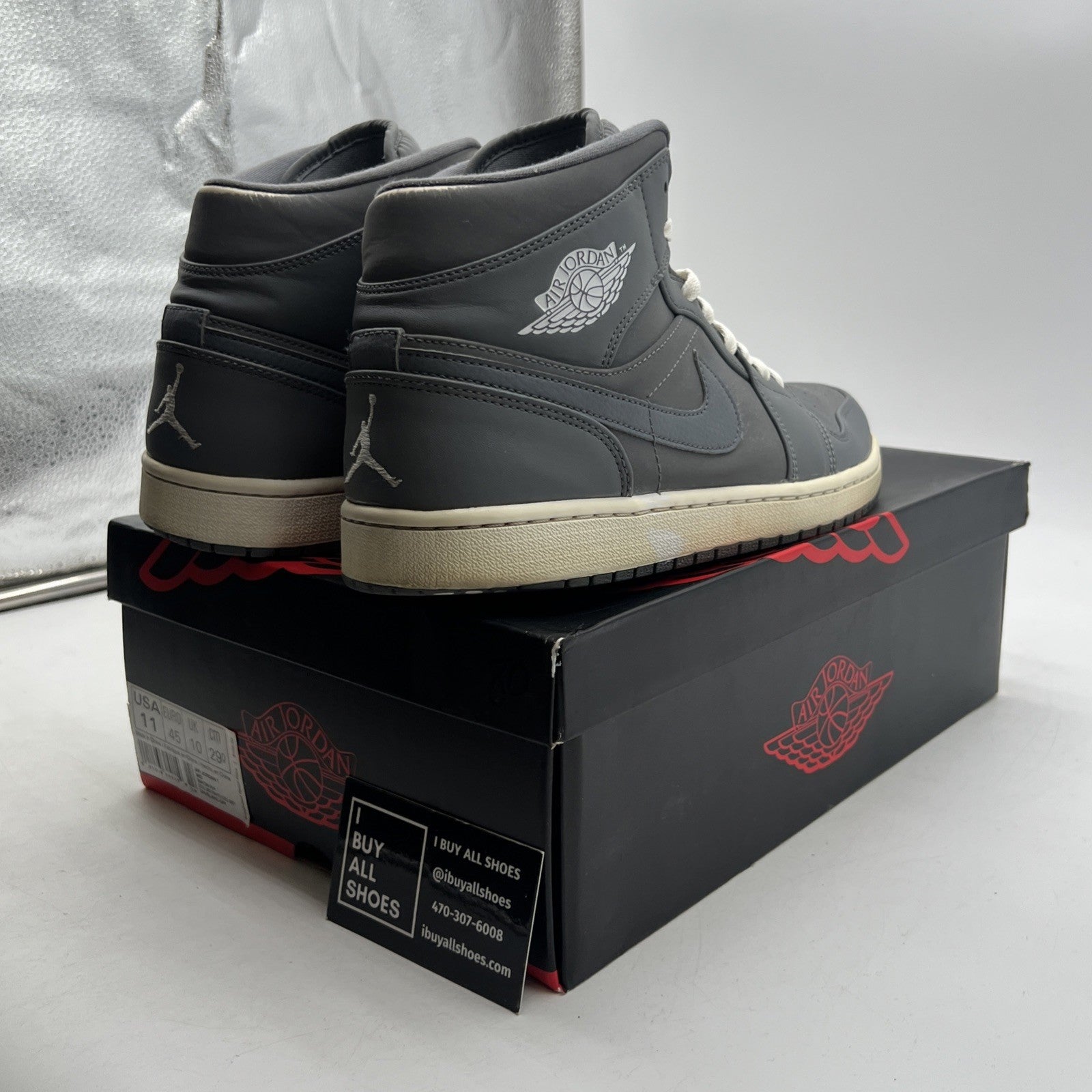Size 11 - Air Jordan 1 Retro Mid Cool Grey (554724-014)