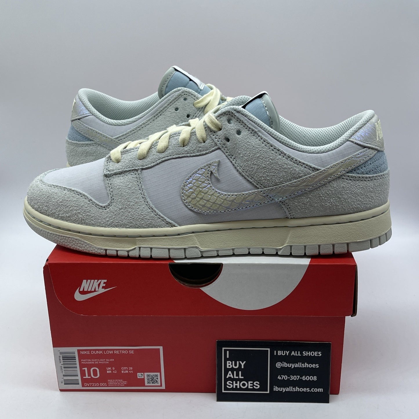 Size 10 - Nike Dunk SE Low Gone Fishing - Chinook Salmon Grey (DV7210-001)