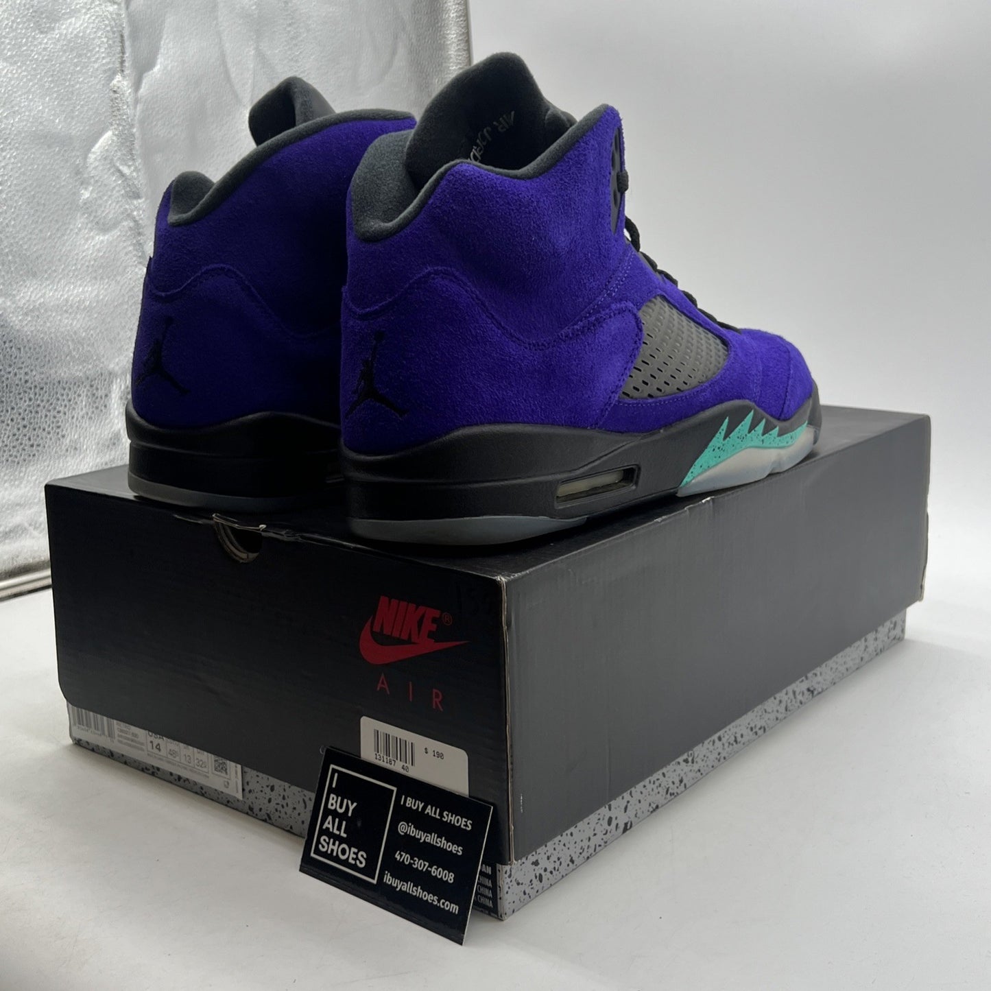 Size 14 - Air Jordan 5 Retro Alternate Grape 2020 (136027-500)