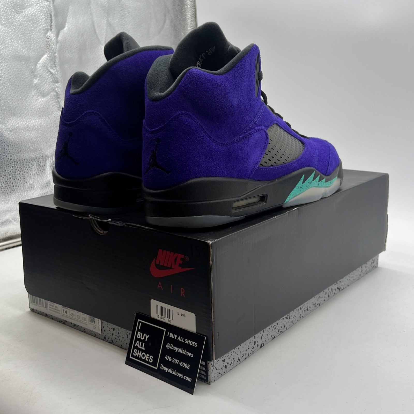Size 14 - Air Jordan 5 Retro Alternate Grape 2020 (136027-500)