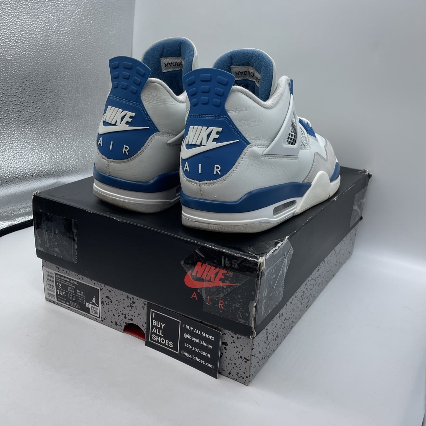 Size 13 - Air Jordan 4 Retro 2024 Military Blue (FV5029-141)