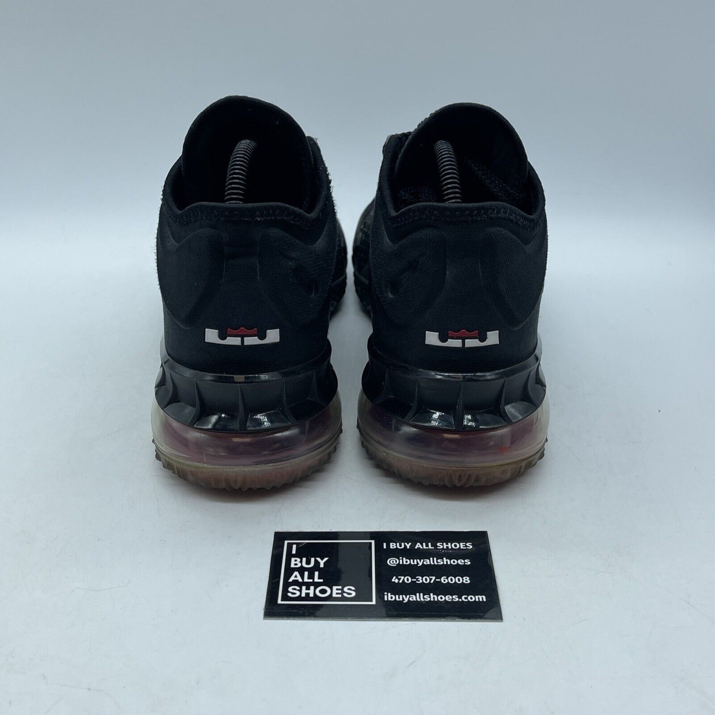 Size 8 - Nike LeBron 18 Low “Bred” Black Red White Suede Leather (CV7562-001)