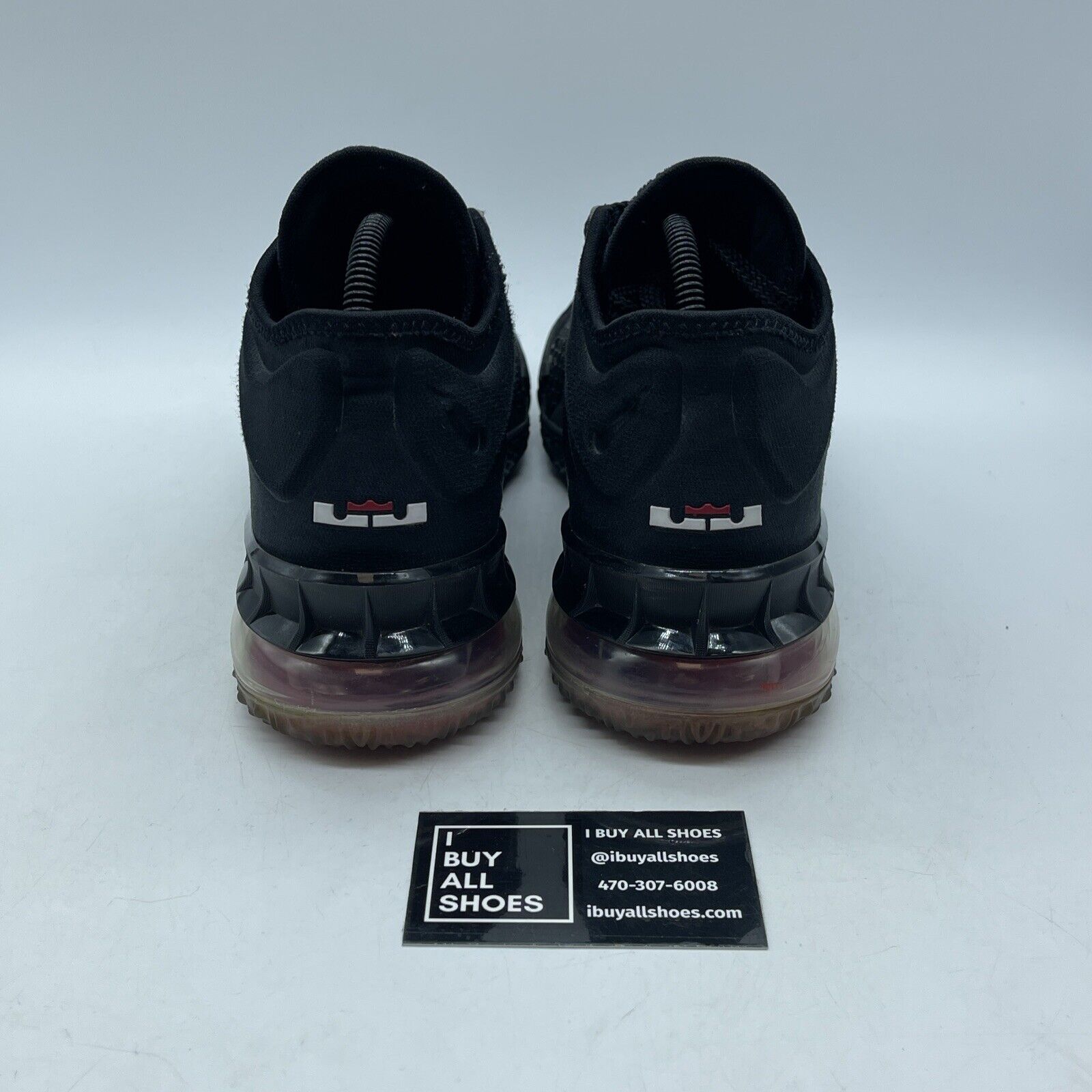 Size 8 - Nike LeBron 18 Low “Bred” Black Red White Suede Leather (CV7562-001)