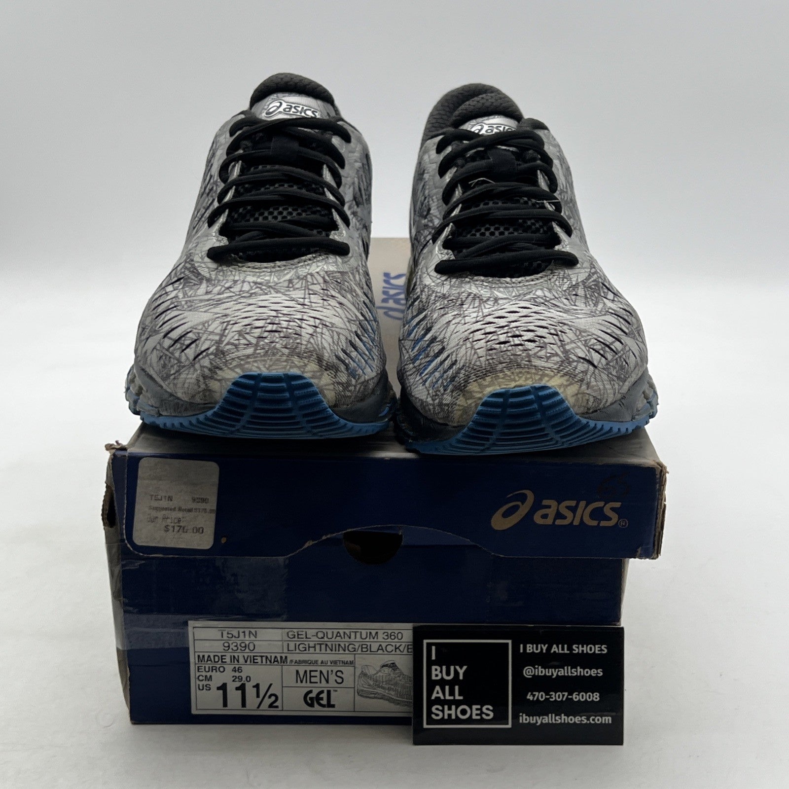 Size 11.5 - ASICS GEL-Quantum 360 Low Gray (T5J1N-9390)