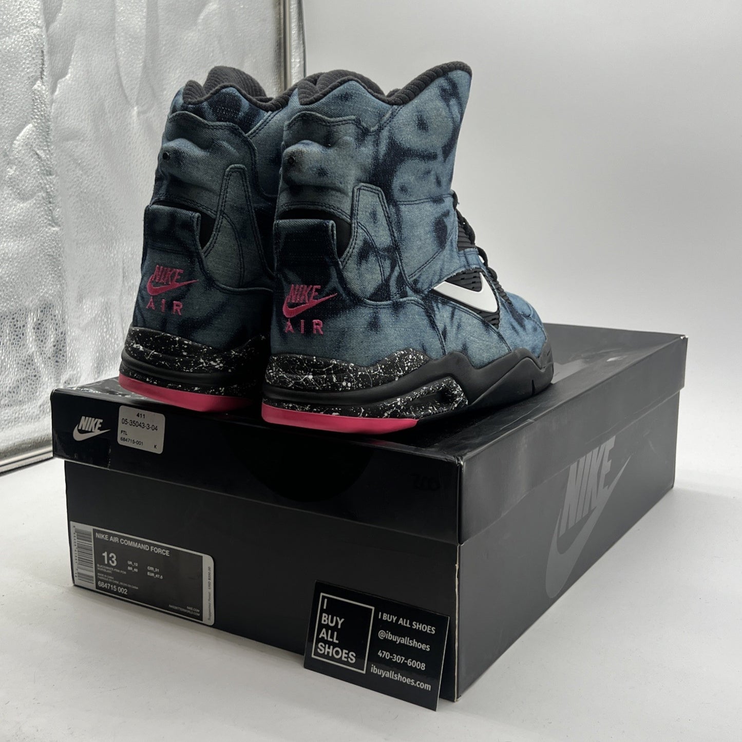 Size 13 - Nike Air Command Force Bleached Denim (684715-002)
