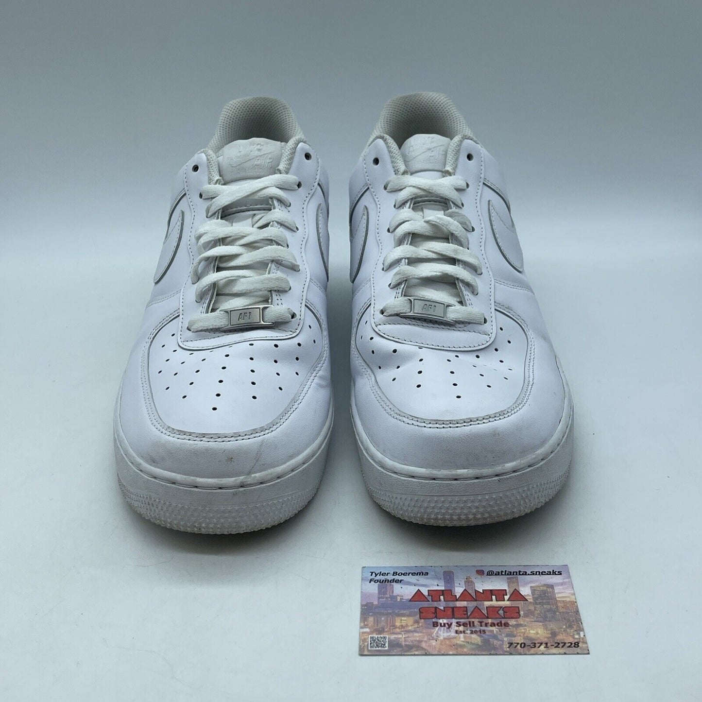 Size 13 - Nike Air Force 1 Low '07 White Leather (315122-111)