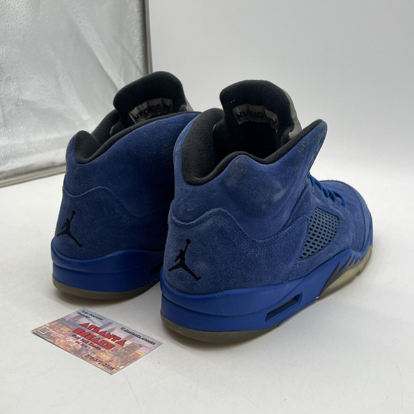 Size 11 - Air Jordan 5 Retro Blue Suede Grey Black (136027-401)