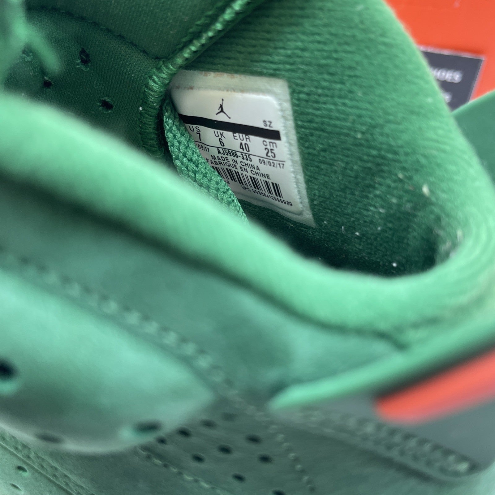 Size 7 - Air Jordan 6 Retro NRG Green Suede Gatorade (AJ5986-335)