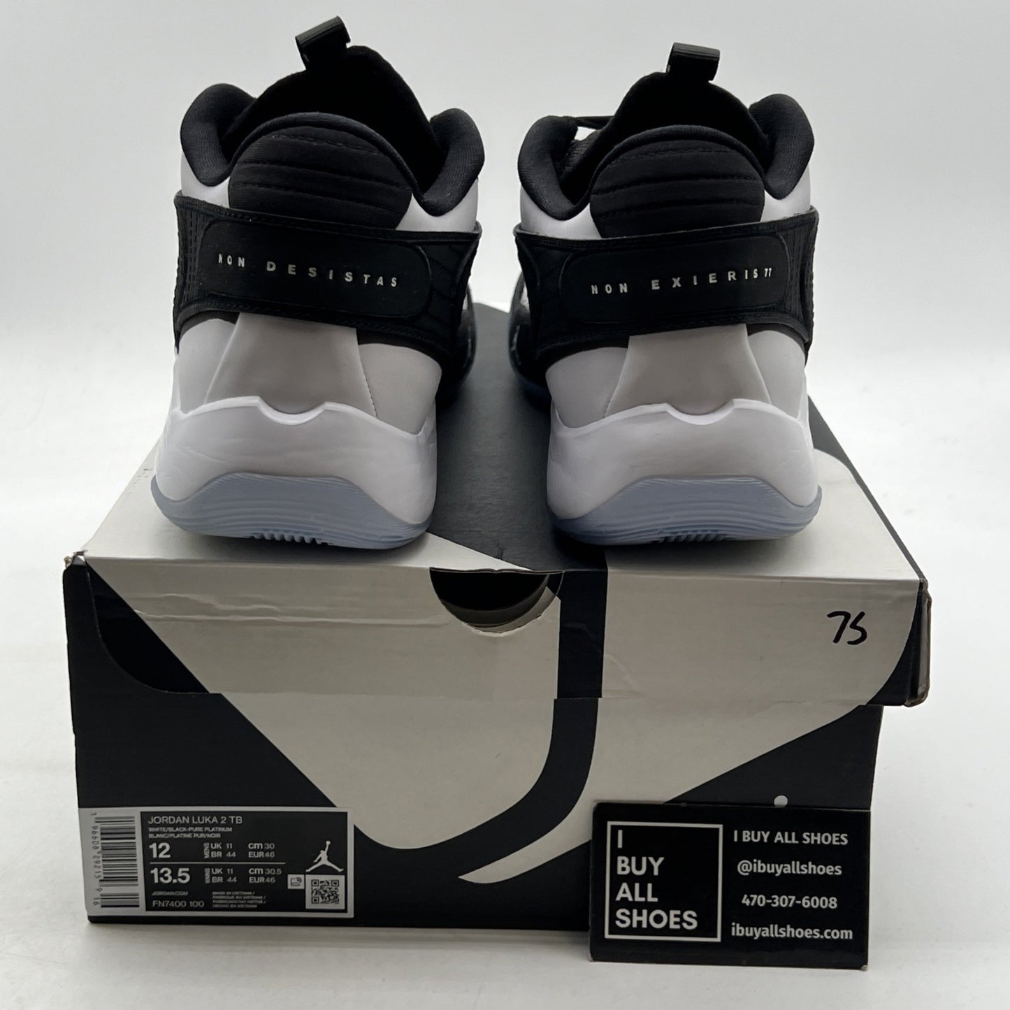 Size 12 - Jordan Luka 2 TB Black White (FN7400-100)