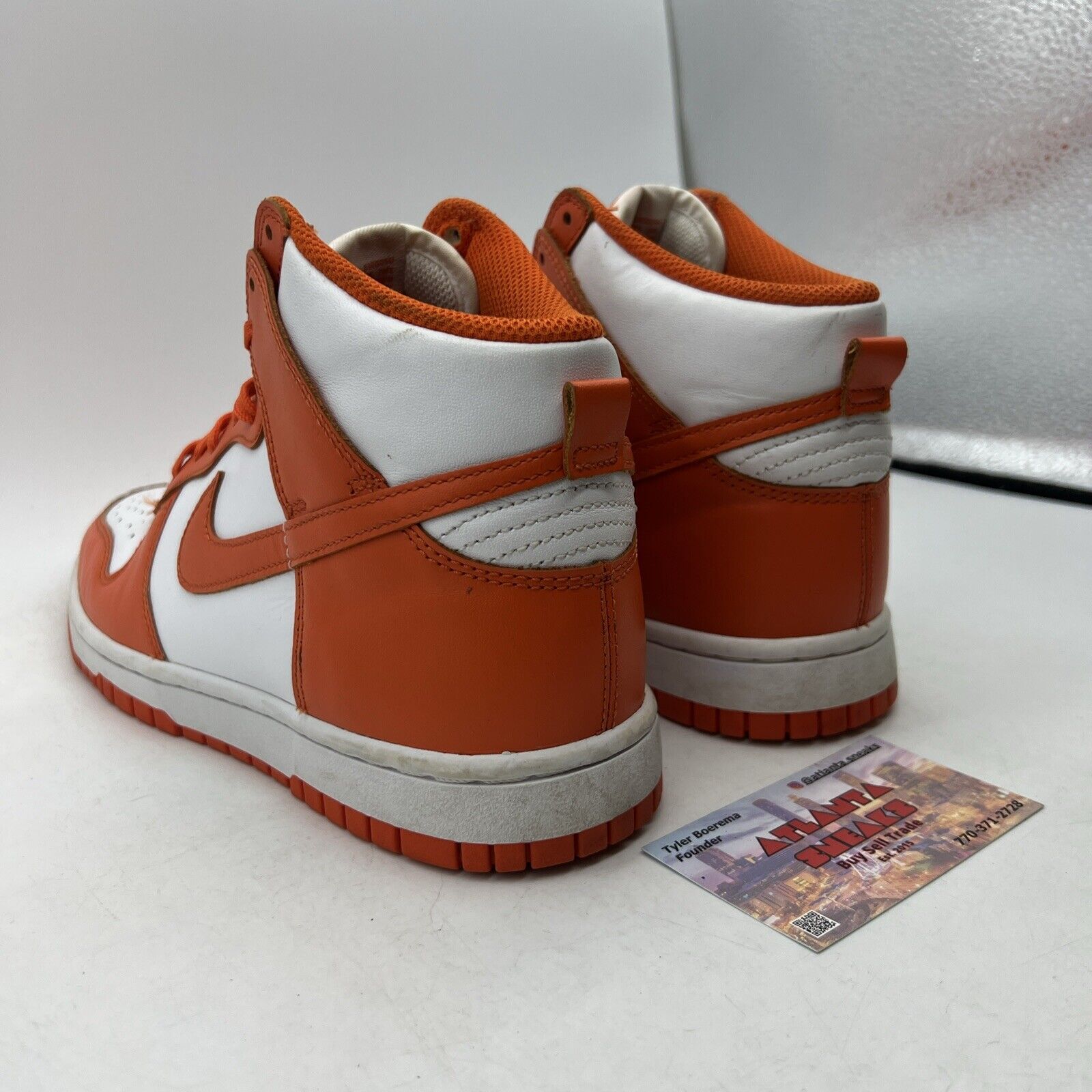 Size 7 - Nike Dunk SP 2021 High Syracuse White Leather (DD1399-101)