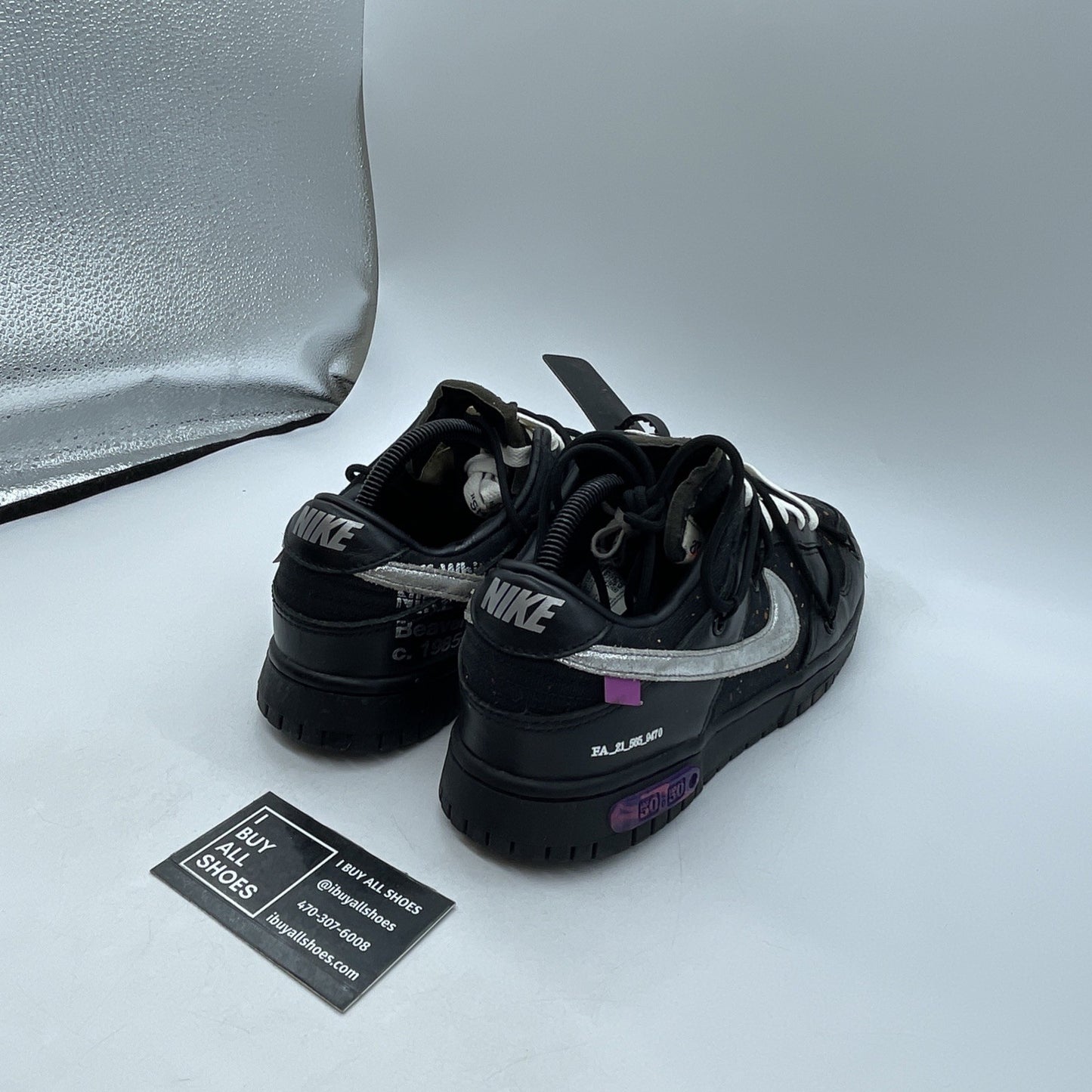 Size 8.5 - Off-White x Nike Dunk Low Lot 50 of 50 (DM1602-001)