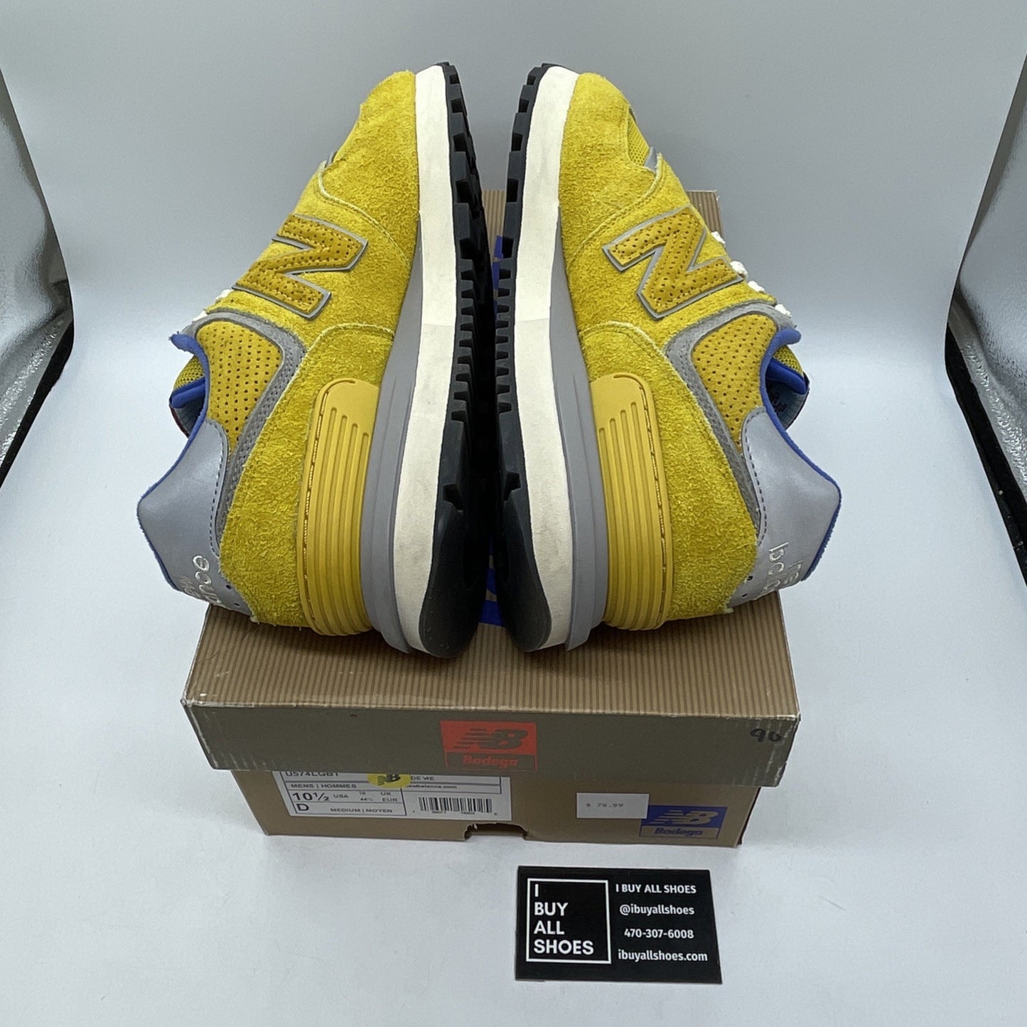 Size 10.5 - New Balance Bodega x 574 Legacy Arrival Yellow Suede (U574LGB1)