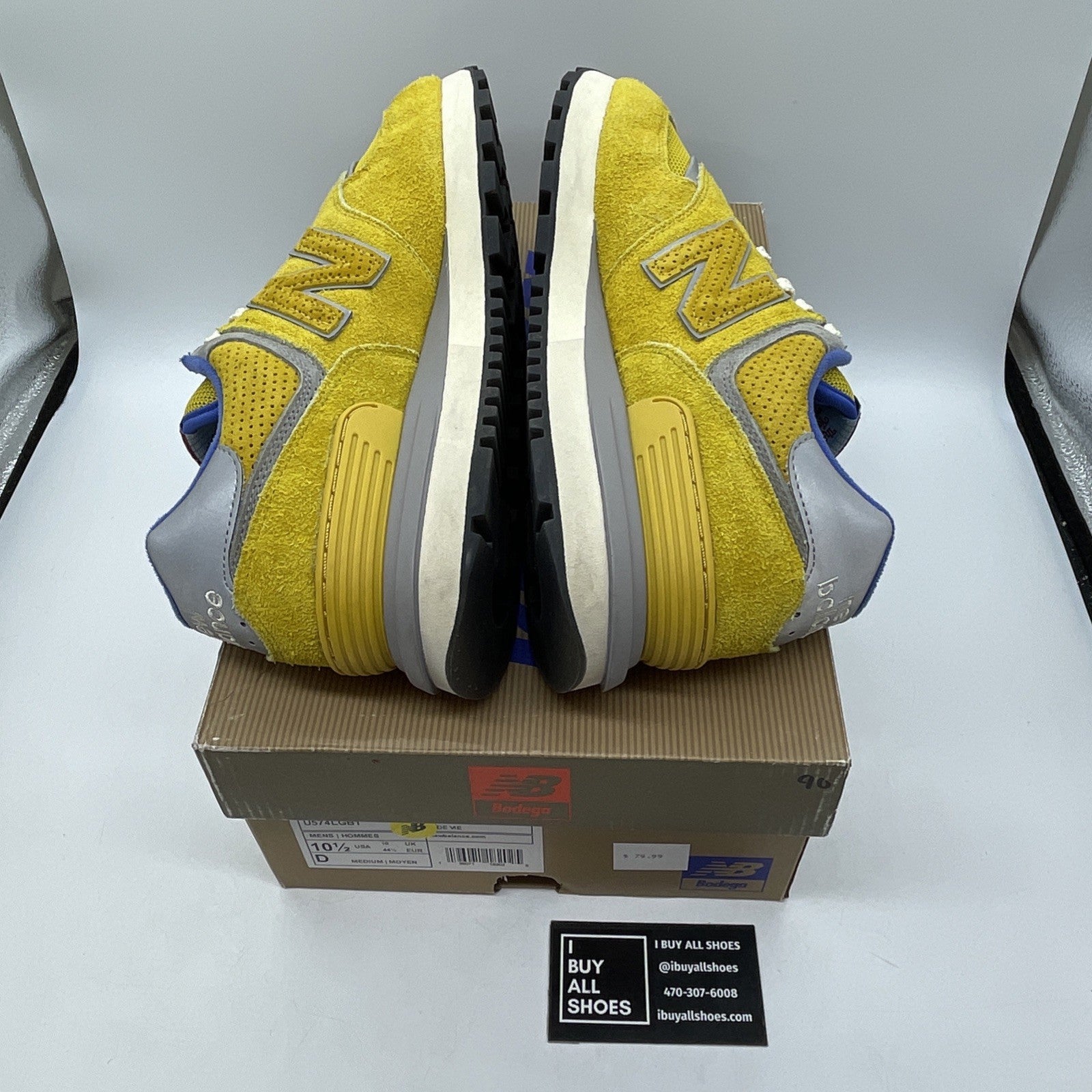Size 10.5 - New Balance Bodega x 574 Legacy Arrival Yellow Suede (U574LGB1)