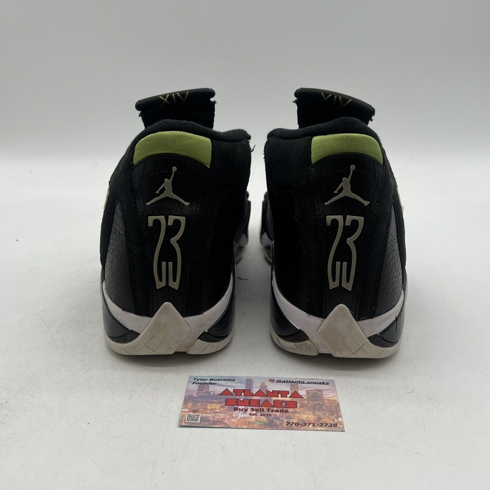 Size 11 - Air Jordan 14 Retro 2016 Indiglo White Green (487471-005)