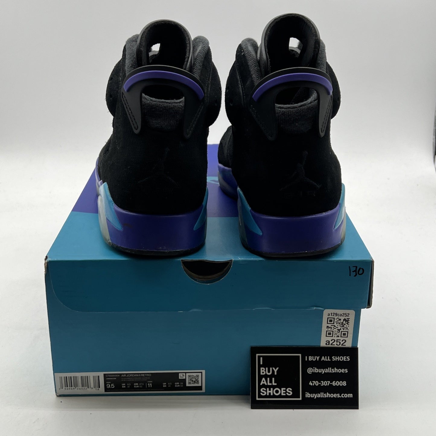 Size 9.5 - Air Jordan 6 Retro Aqua (CT8529-004)