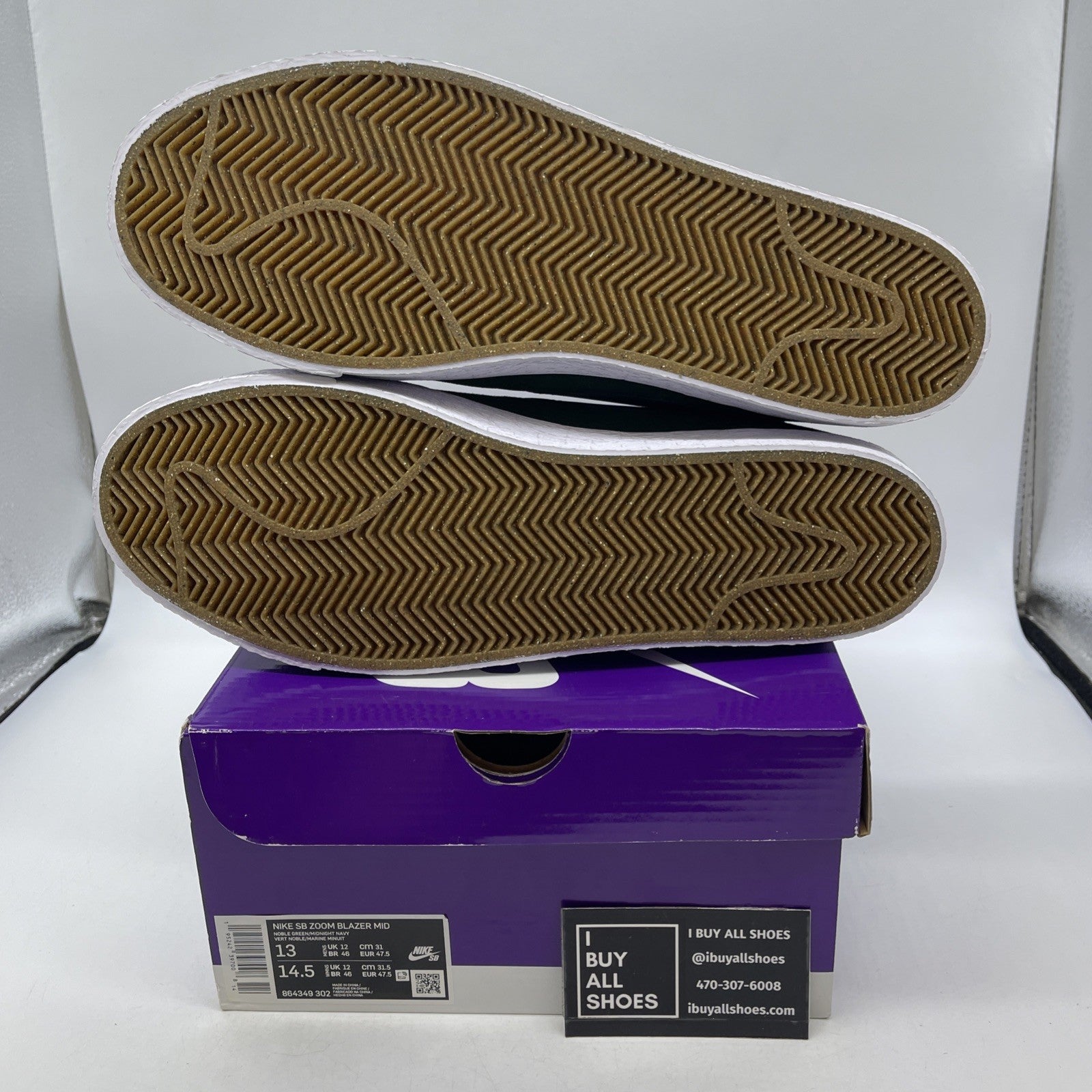 Size 13 - Nike Zoom Blazer SB Mid Noble Green (864349-302)
