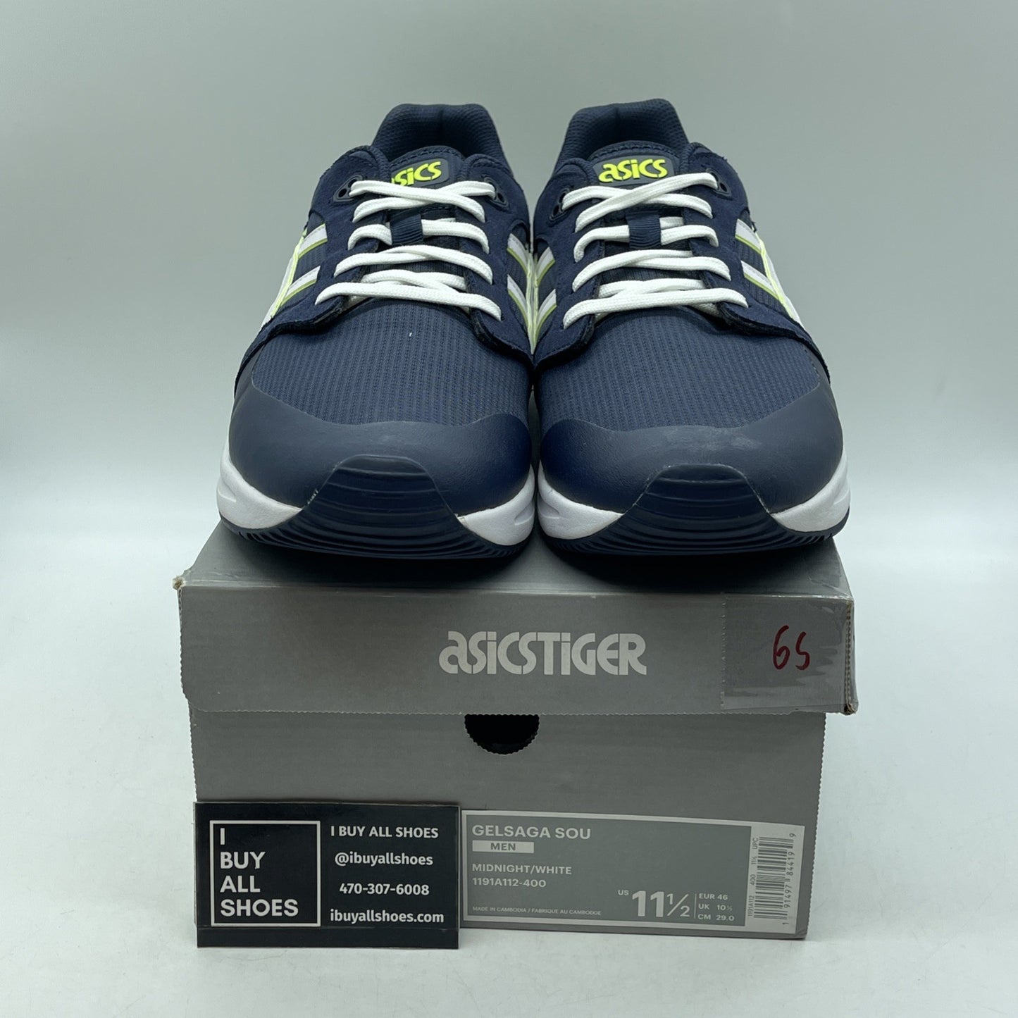 Size 11.5 - Asics Gel Saga Sou Midnight Blue White (1191A112)