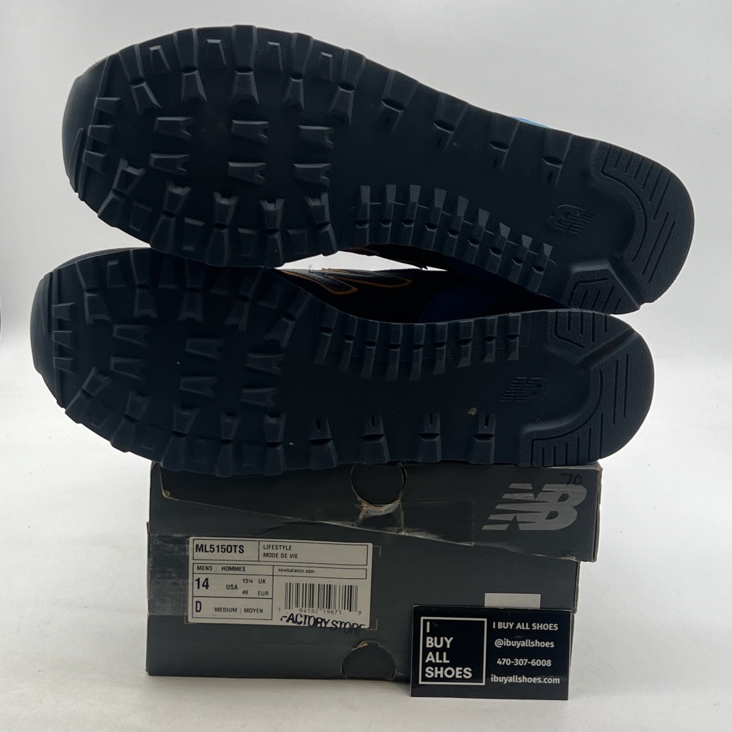 Size 14 - New Balance 515 D Classics Lifestyle Shoes Navy Blue (ML5150TS)