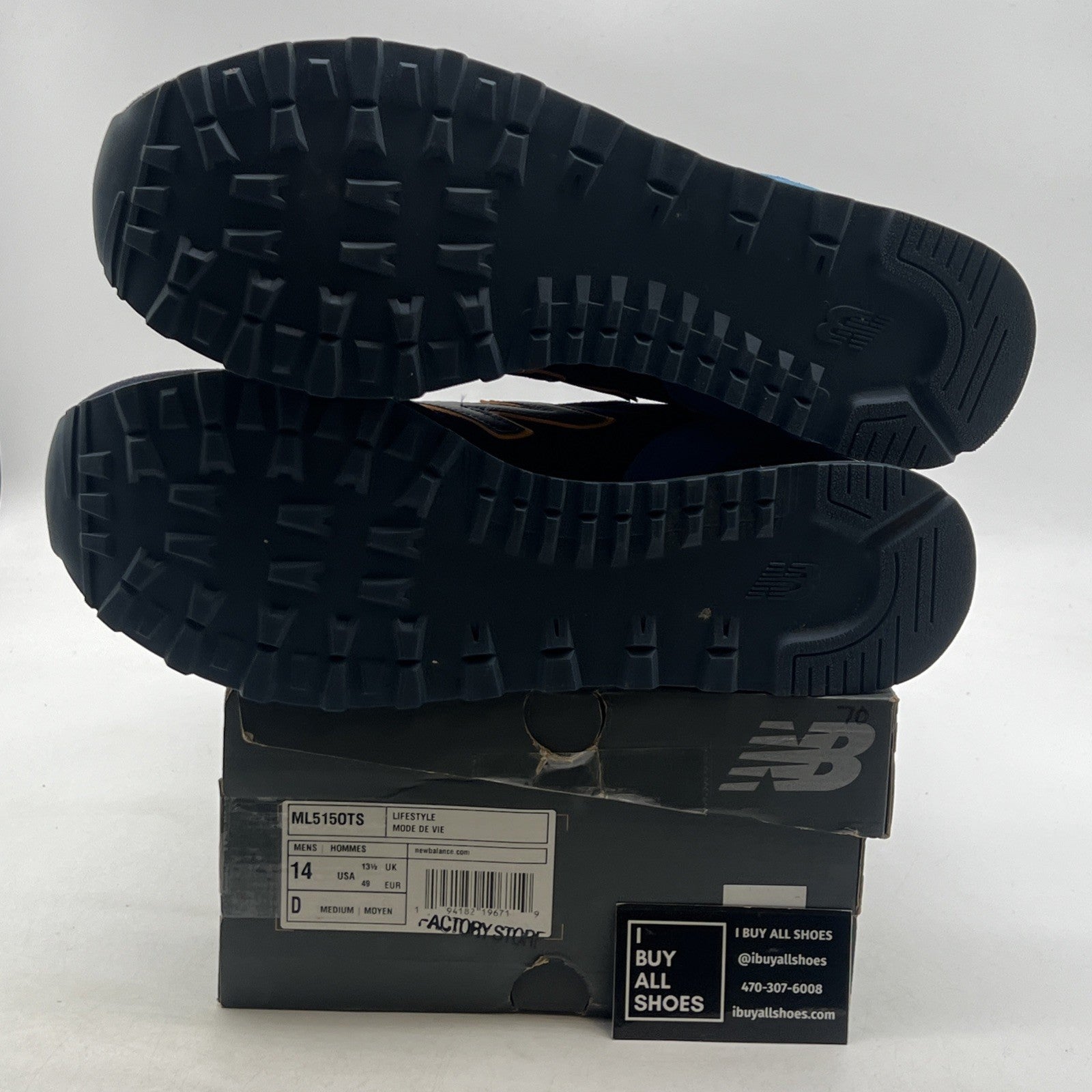 Size 14 - New Balance 515 D Classics Lifestyle Shoes Navy Blue (ML5150TS)
