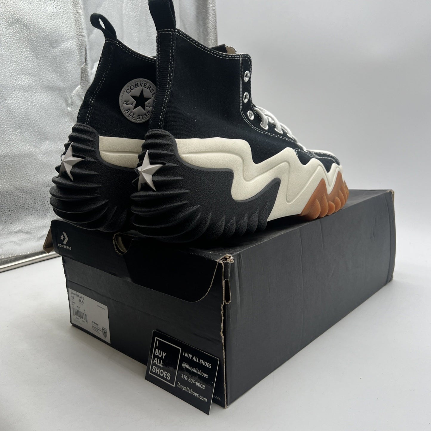 Size 13 - Converse Run Star Motion Black Gum Honey (171545C)