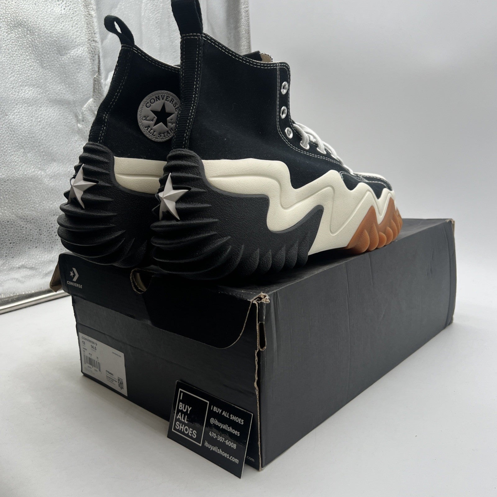 Size 13 - Converse Run Star Motion Black Gum Honey (171545C)