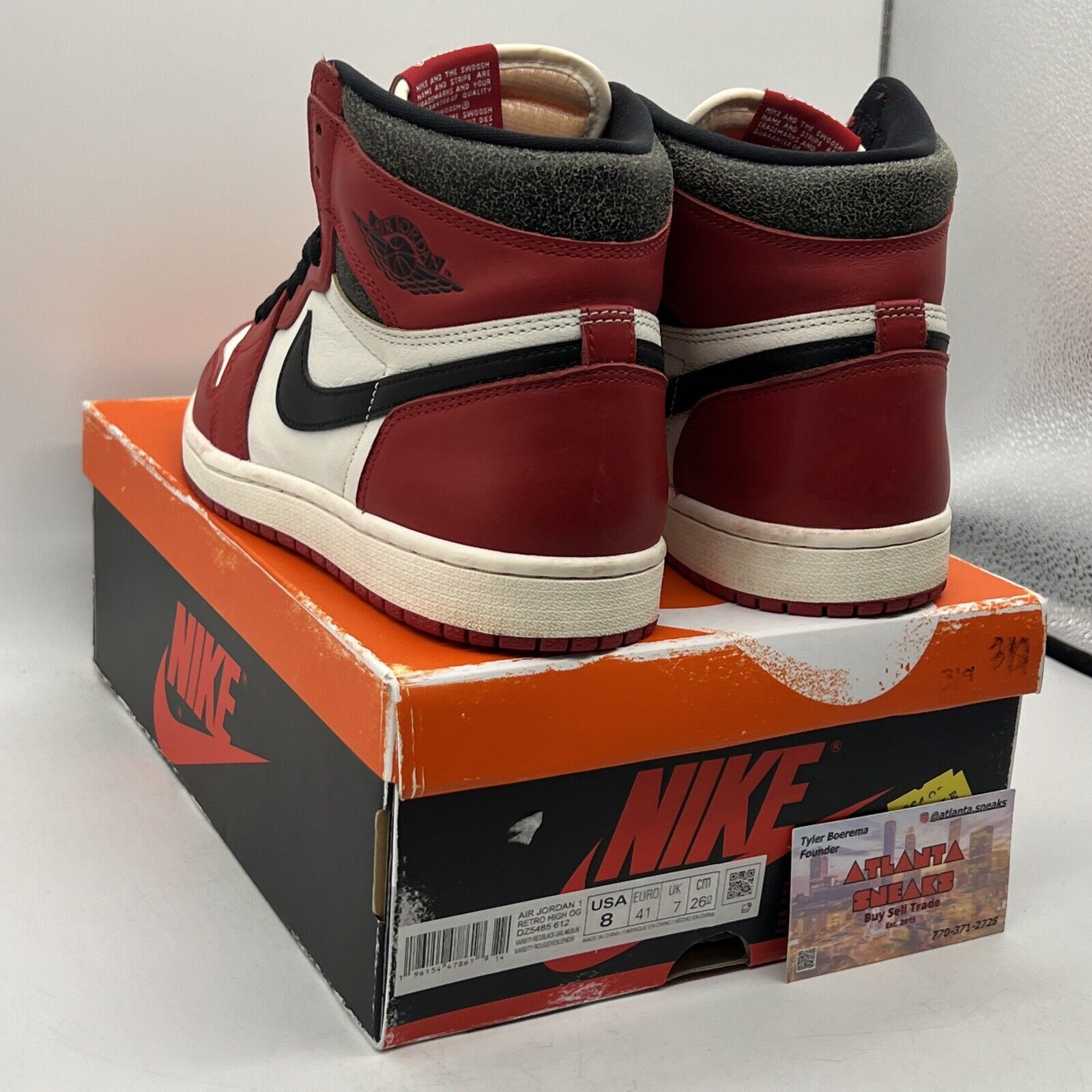 Size 8 - Jordan 1 Retro High OG Chicago Reimagined Lost & Found 2022