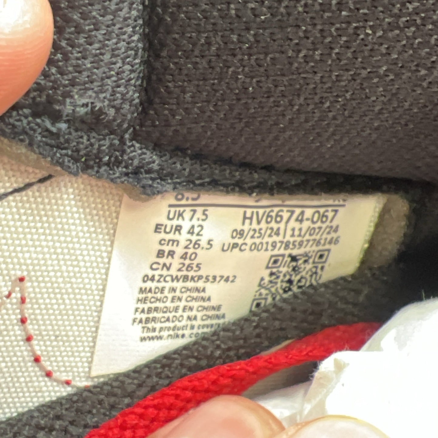 Size 8.5 - Air Jordan 1 Retro '85 OG 2025 High Bred / Banned (HV6674-067)
