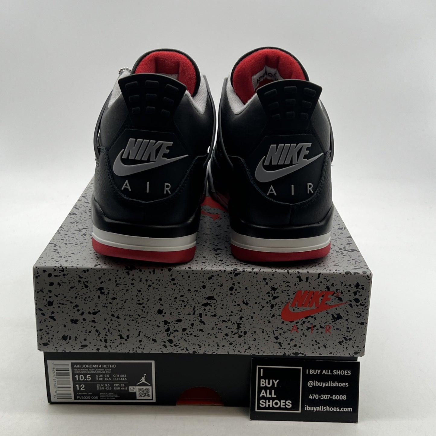 Size 10.5 - Air Jordan 4 Retro Bred Reimagined (FV5029-006)