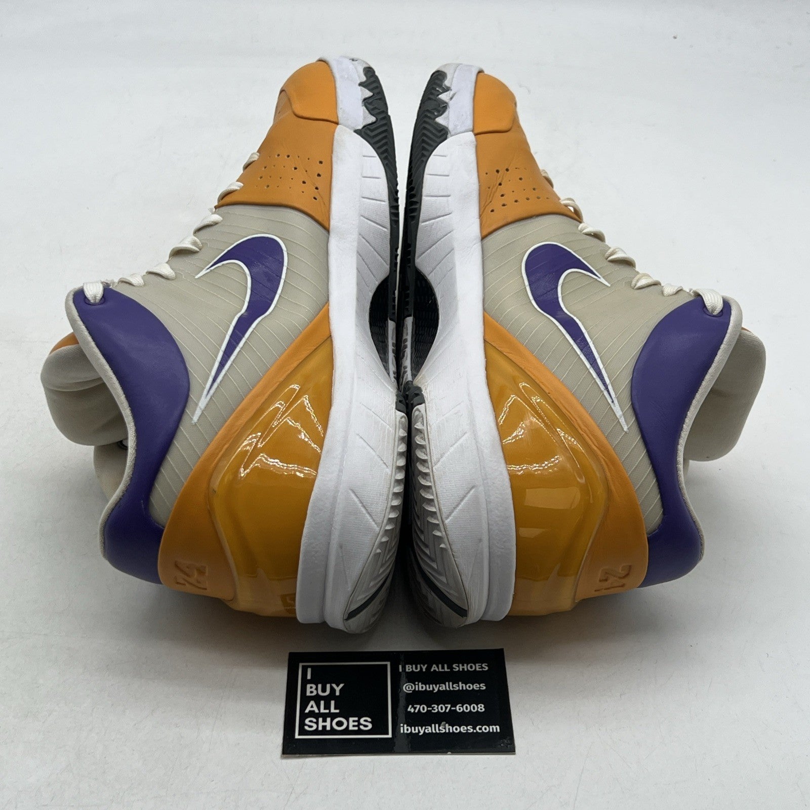 Size 13 - Nike Zoom Kobe 4 2009 Carpe Purple Black Yellow Leather (368655-991)