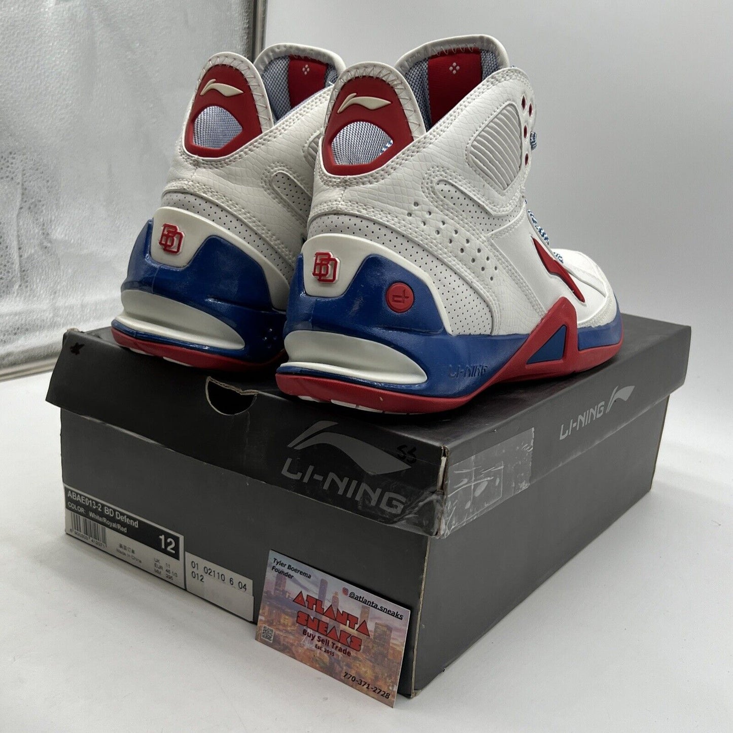 Size 12 - Li-Ning BD (Baron Davis) Defend White (ABAE013-2)