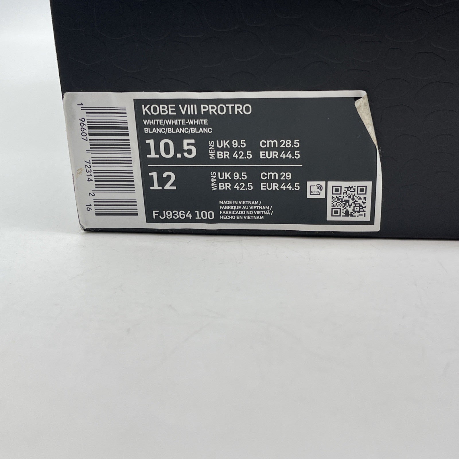Size 10.5 - Nike Kobe 8 Protro Low Halo White Suede (FJ9364-100)