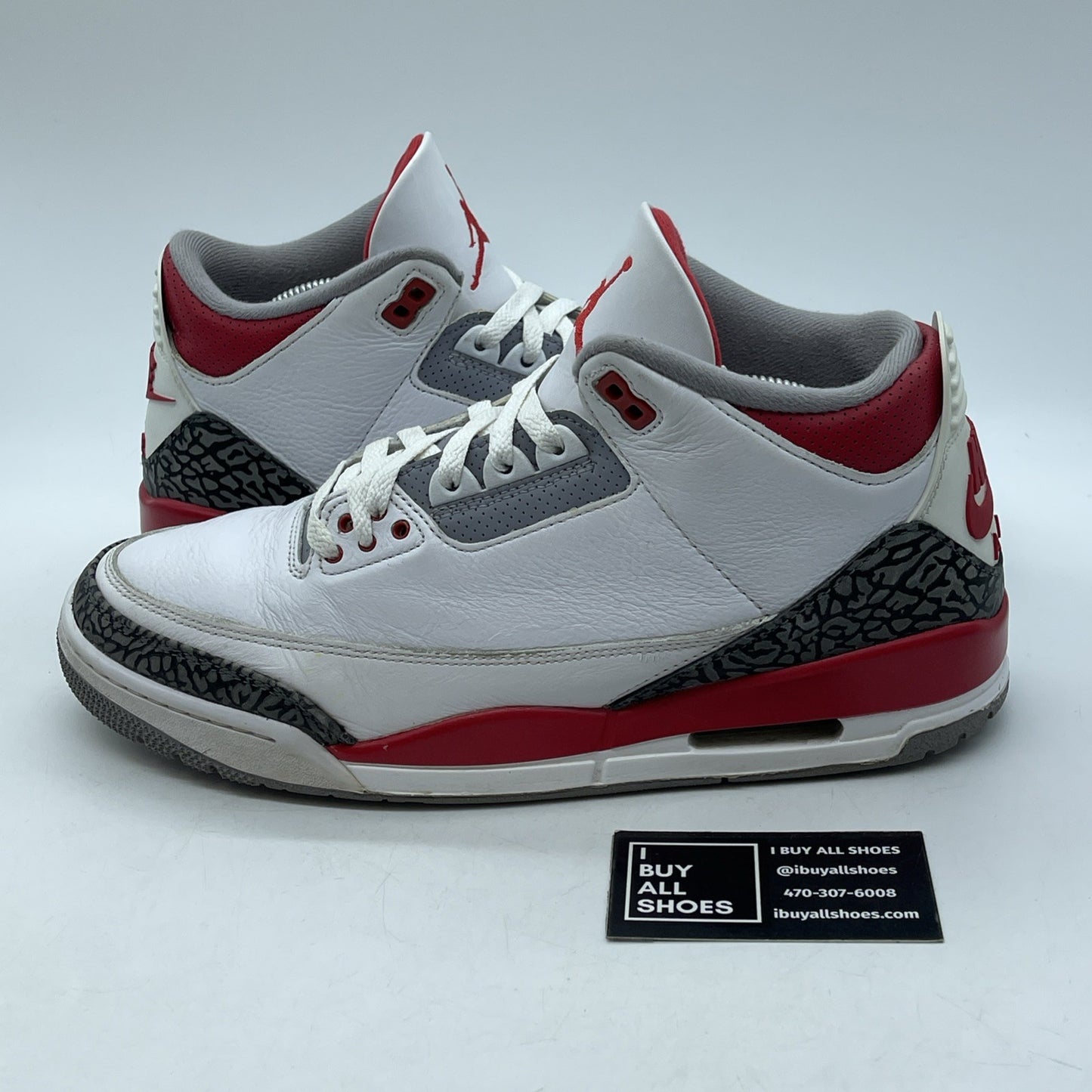 Size 11 - Jordan 3 Retro Mid Fire Red Grey White Suede Leather (DN3707-160)
