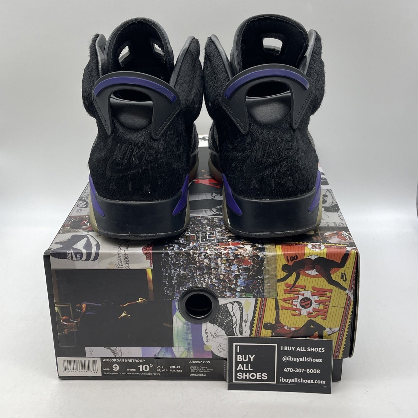 Size 9 - Social Status x Air Jordan 6 Retro Pony Hair (AR2257-005)