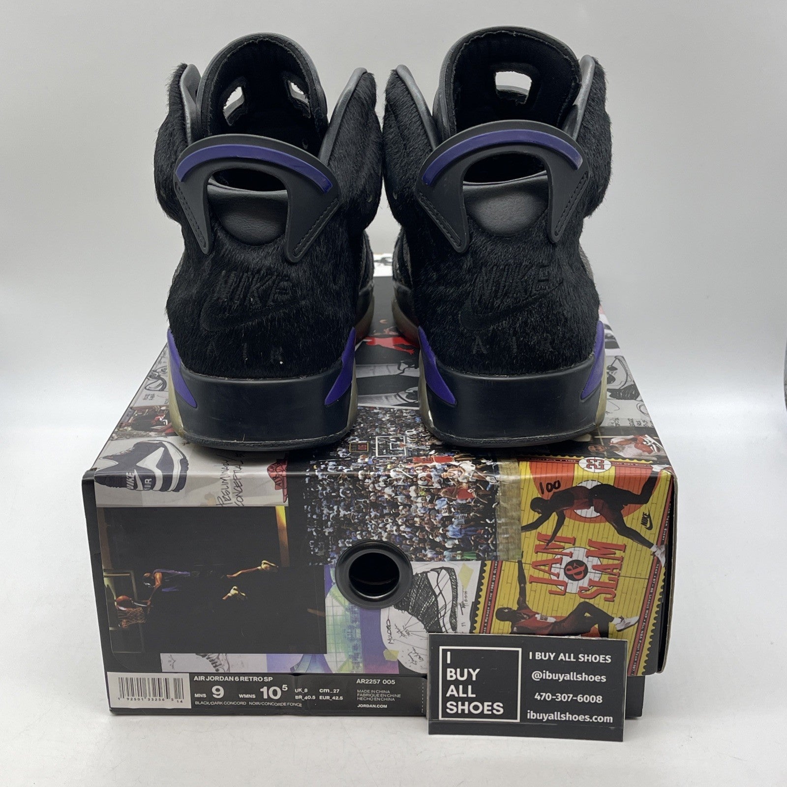Size 9 - Social Status x Air Jordan 6 Retro Pony Hair (AR2257-005)