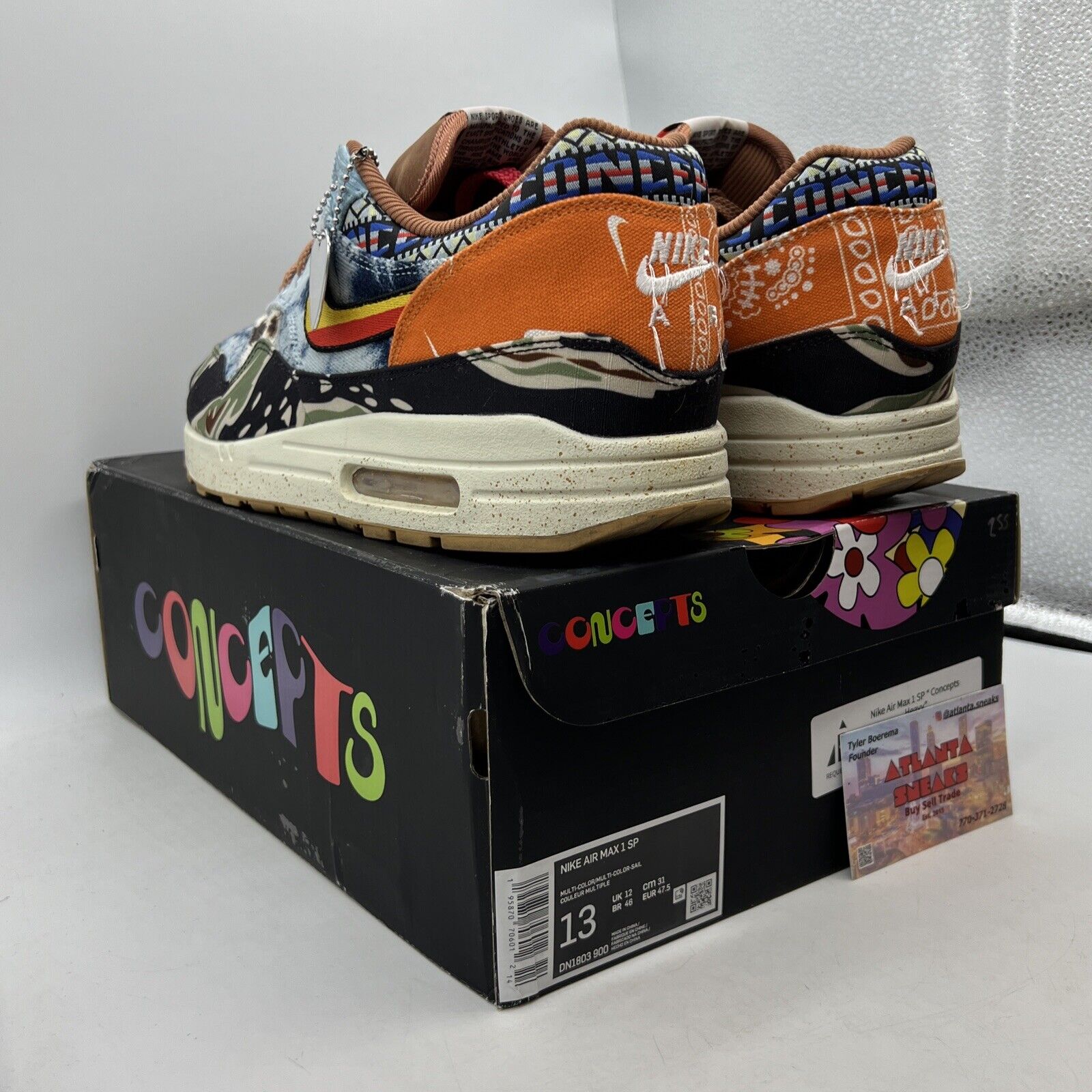 Size 13 - Nike Air Max 1 SP x Concepts Heavy 2022 Purple Red (DN1803-900)