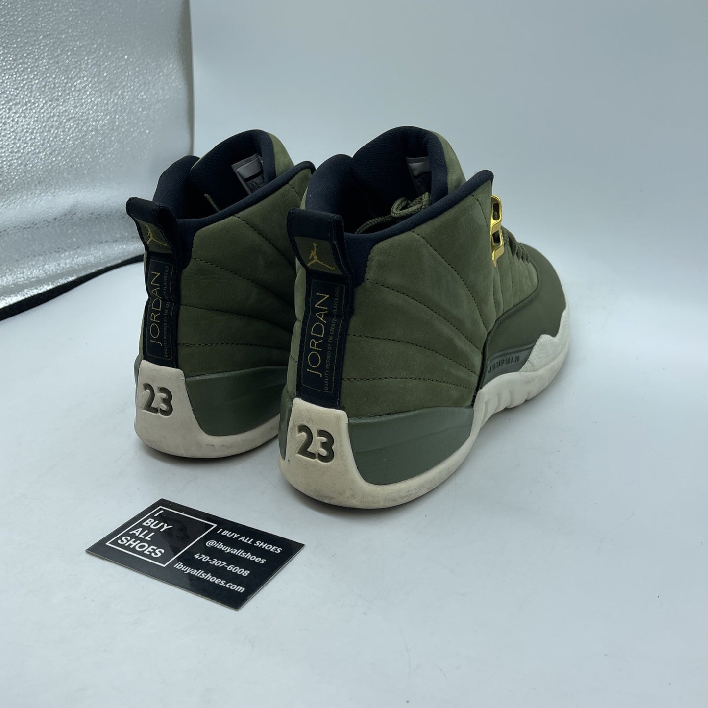 Size 9.5 - Air Jordan 12 Retro CP3 Class of 2003 Green Suede (130690-301)
