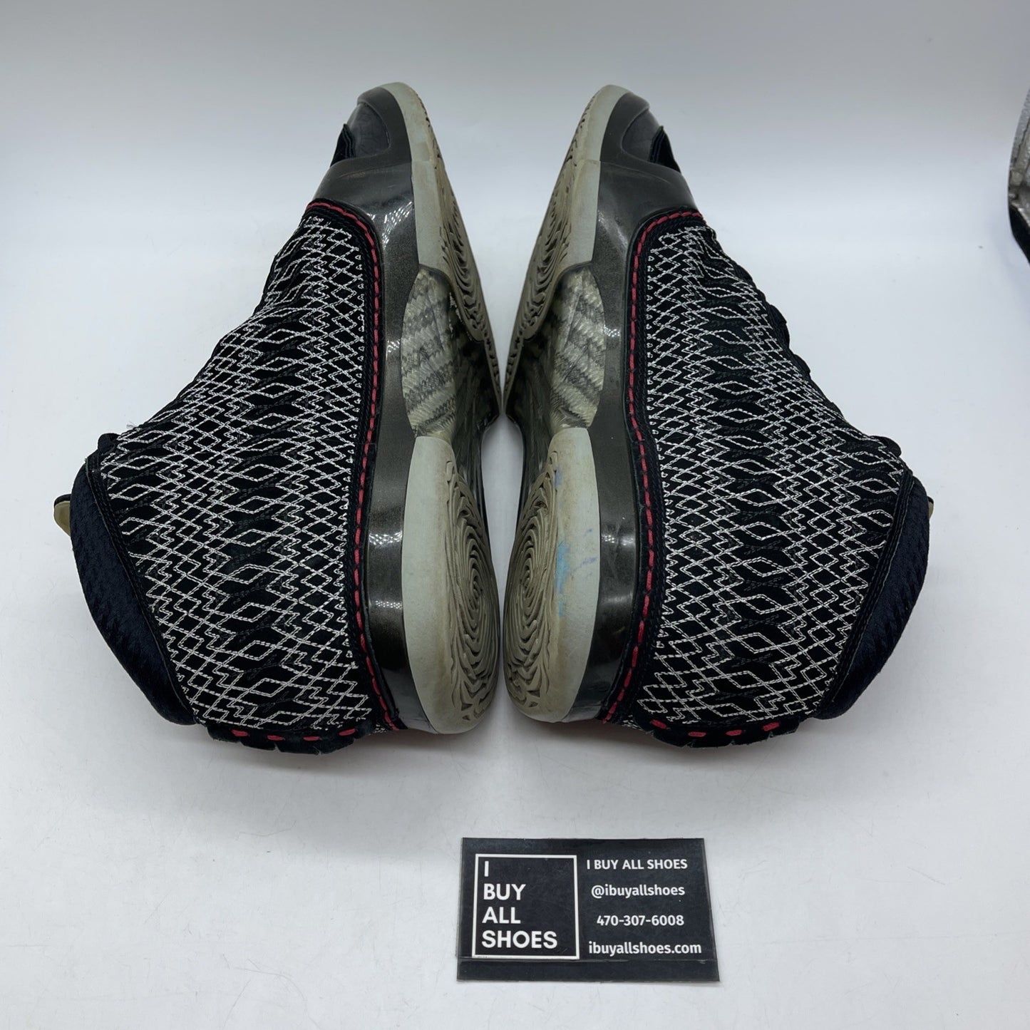 Size 13 - Air Jordan 23 OG Black Stealth White Red Suede (318376-001)