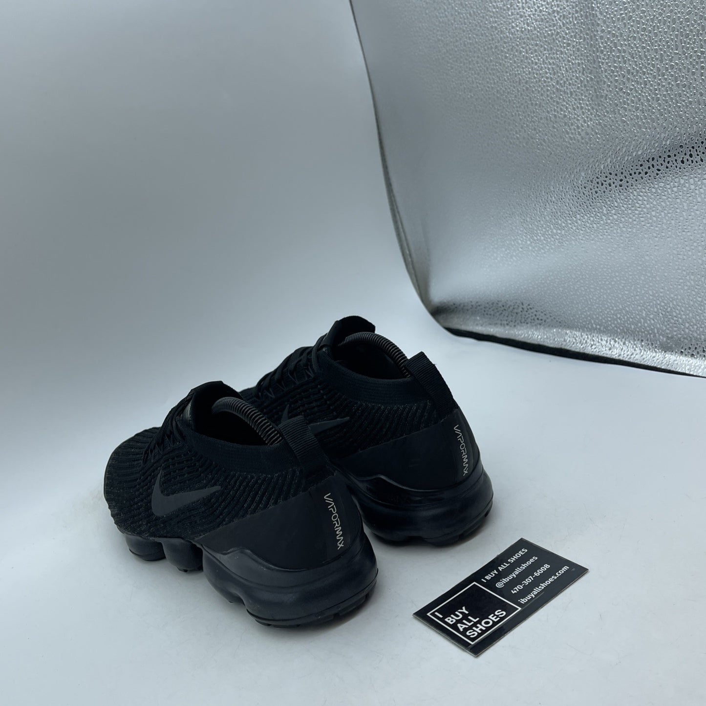 Size 10 - Nike Air VaporMax Flyknit 3 Triple Black (AJ6900-004)