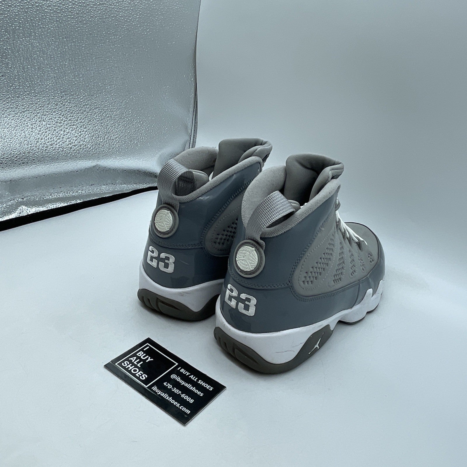 Size 9.5 - Air Jordan 9 Retro 2012 Cool Grey Suede Leather (302370-015)
