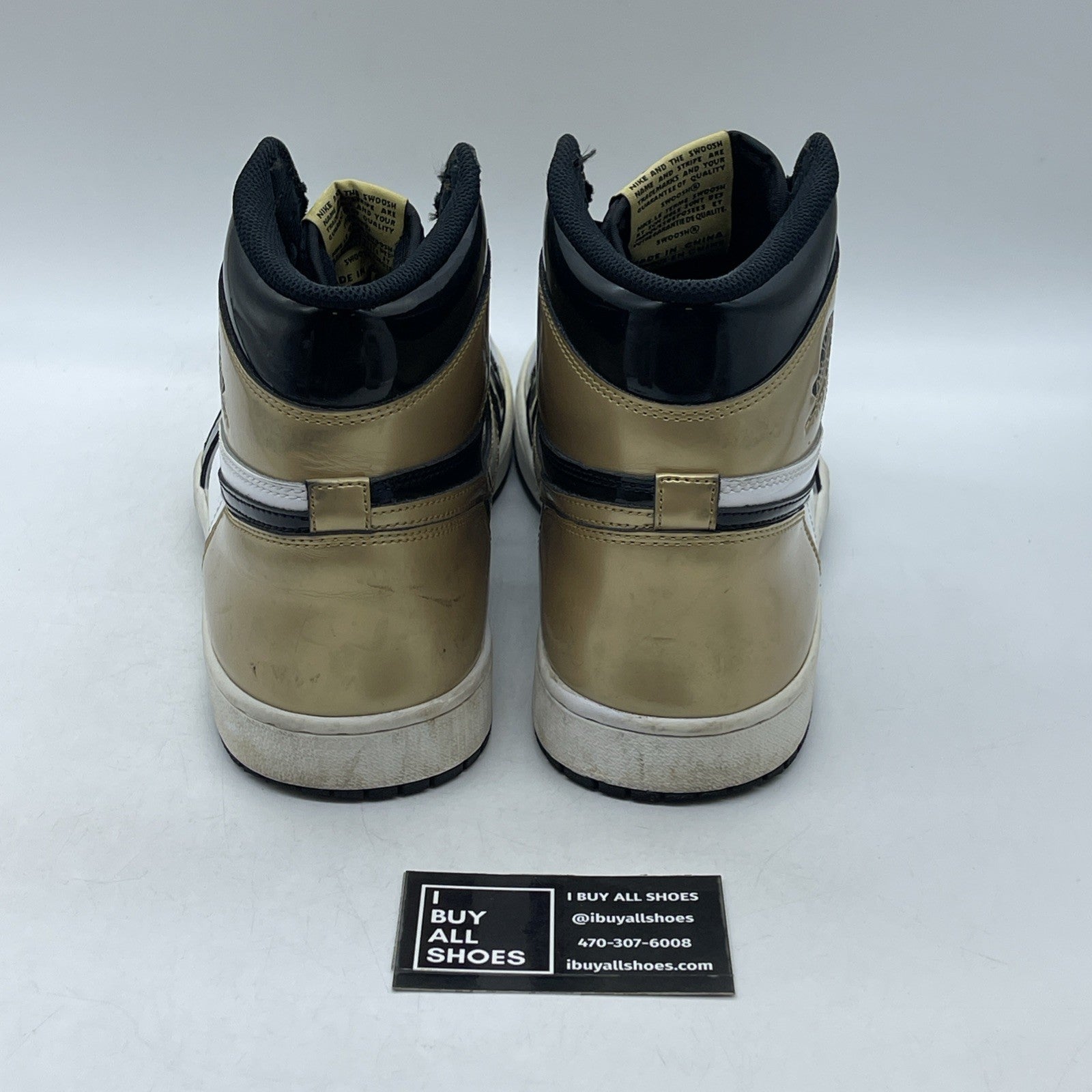 Size 13 - Air Jordan 1 Retro OG NRG High Gold Toe (861428-007)