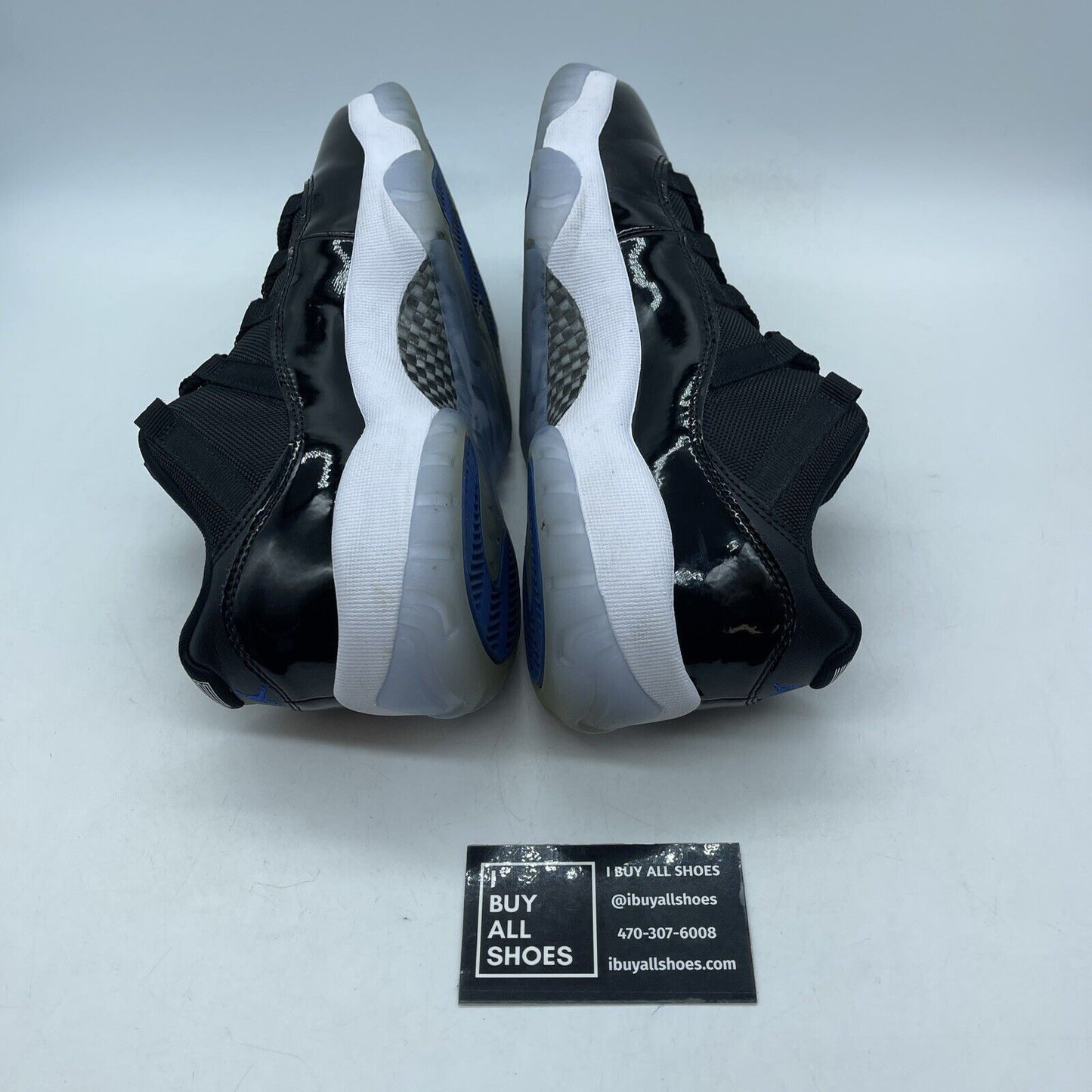 Size 8 - Air Jordan 11 Retro Low Space Jam Black Blue Suede Leather (FV5104-004)
